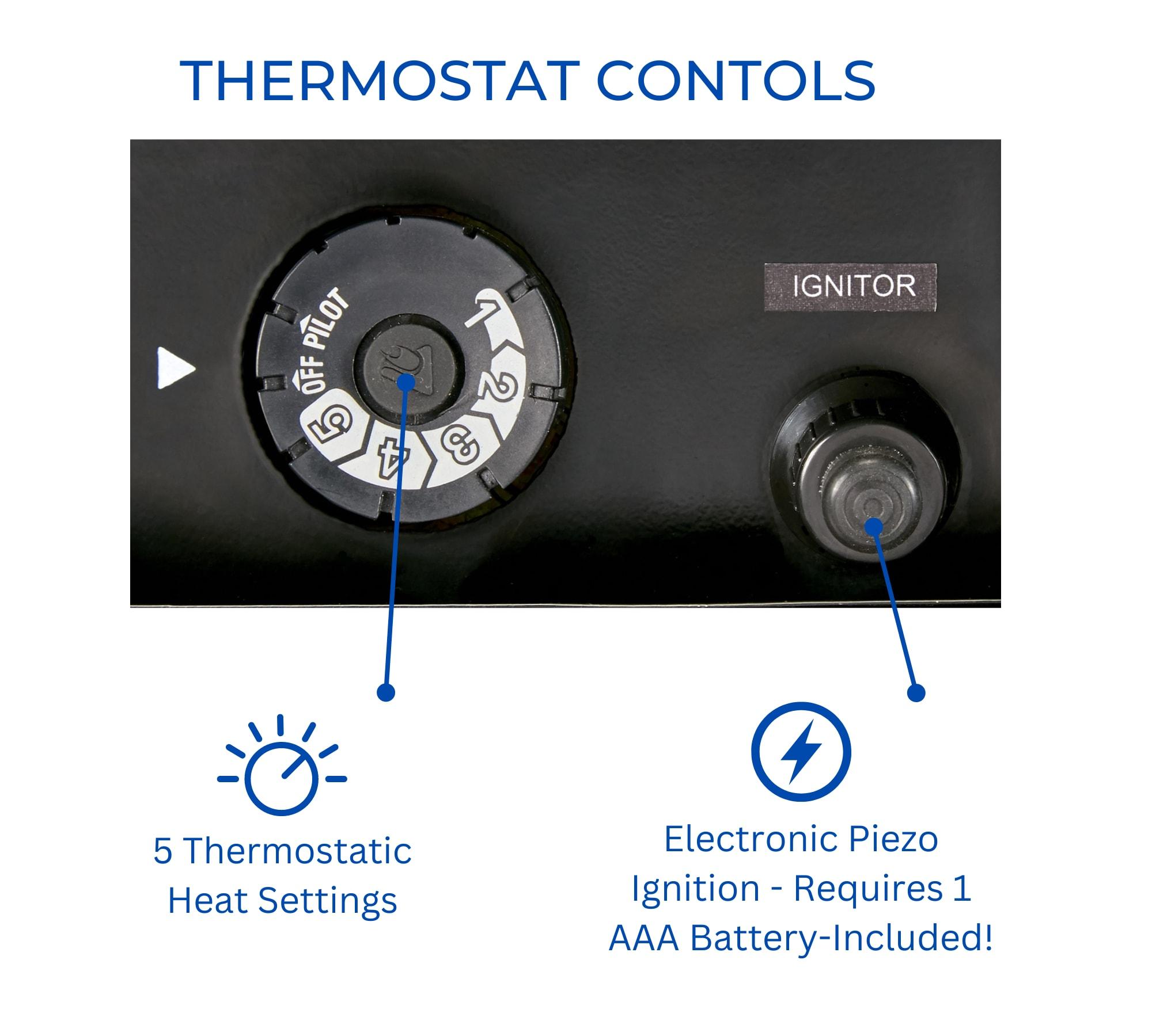 Duluth Forge Duluth Forge Vent less Dual Fuel Gas Log Set, Stacked Oak, T-Stat Control