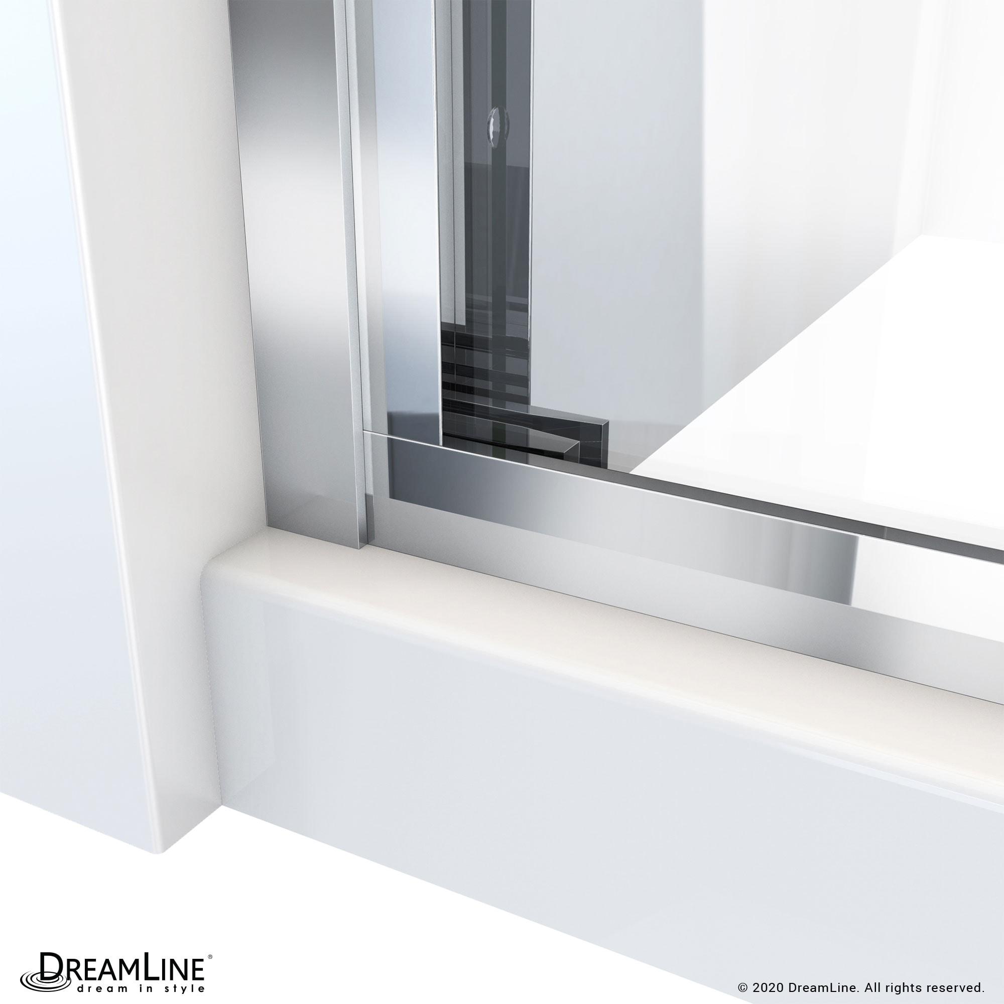 Duet Plus 50" - 54" W x 72" H Double Sliding Semi-Frameless Shower Door