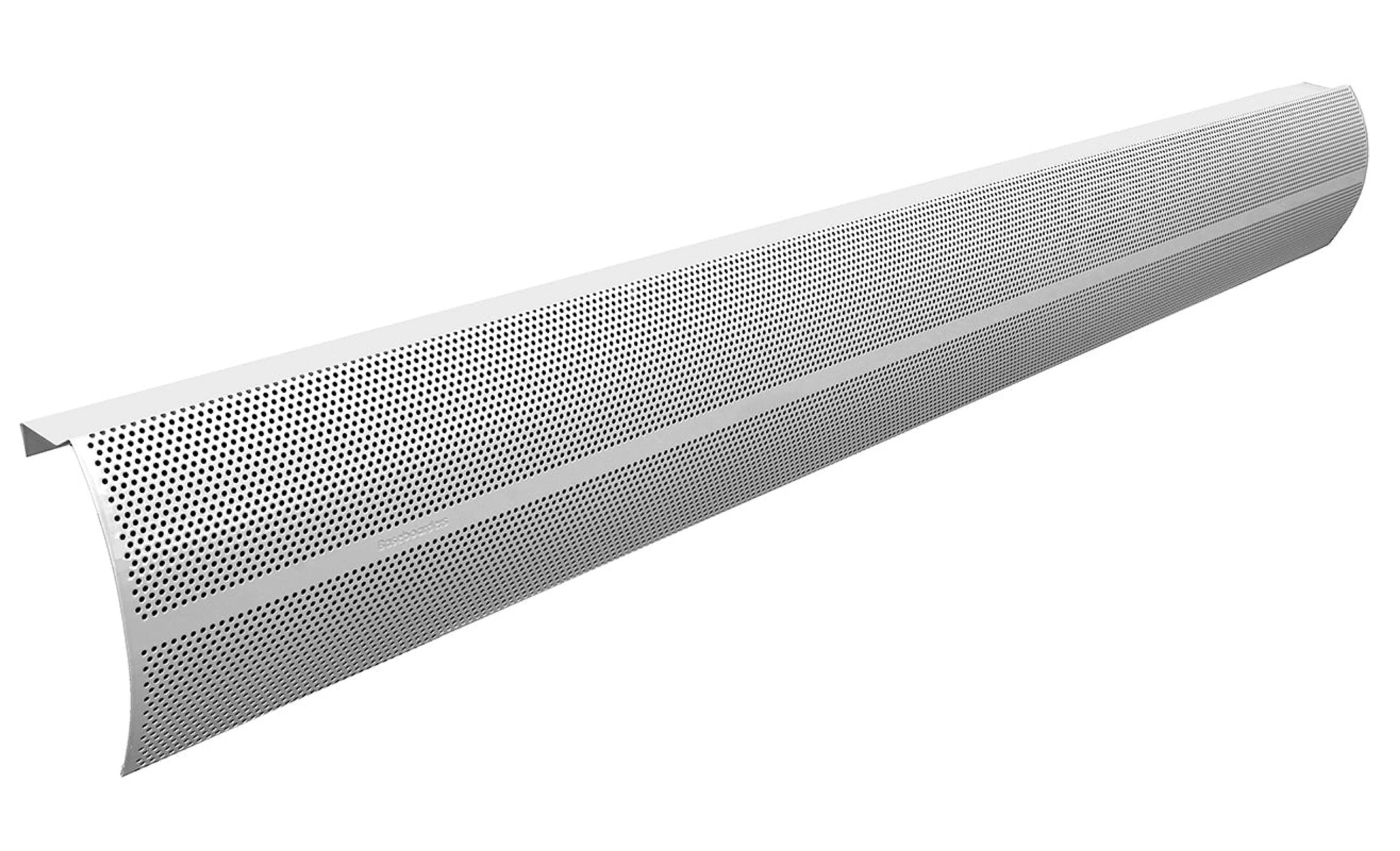 Baseboarders Baseboarders Basic Galvanized Steel Easy Slip-On Baseboard Heater Cover ONLY - White | ENDCAPS SOLD SEPARATELY