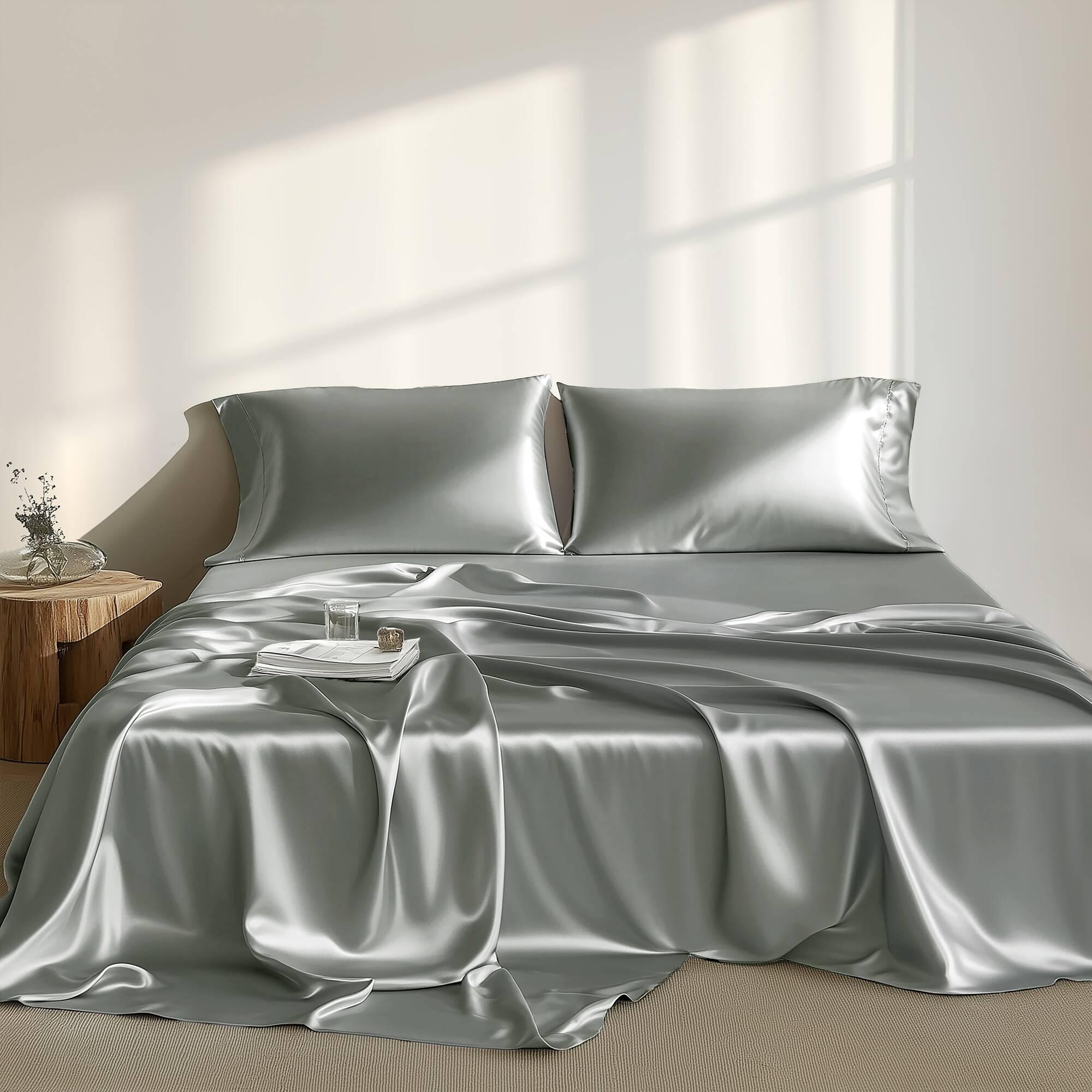 Madison Park Essentials Satin Luxury Sheet Set