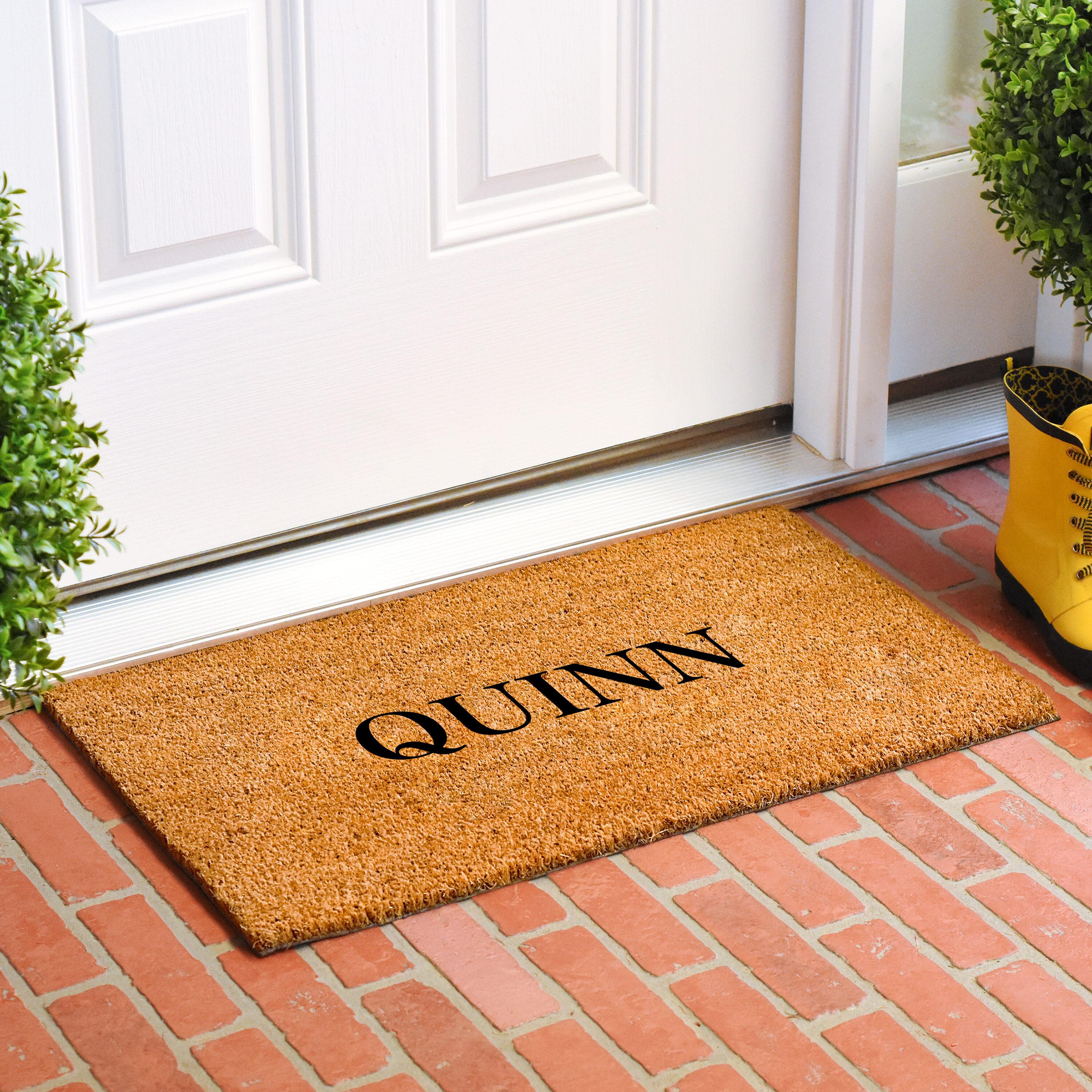 Calloway Mills 111481729 Bold Quinn Personalized Doormat 17" x 29"