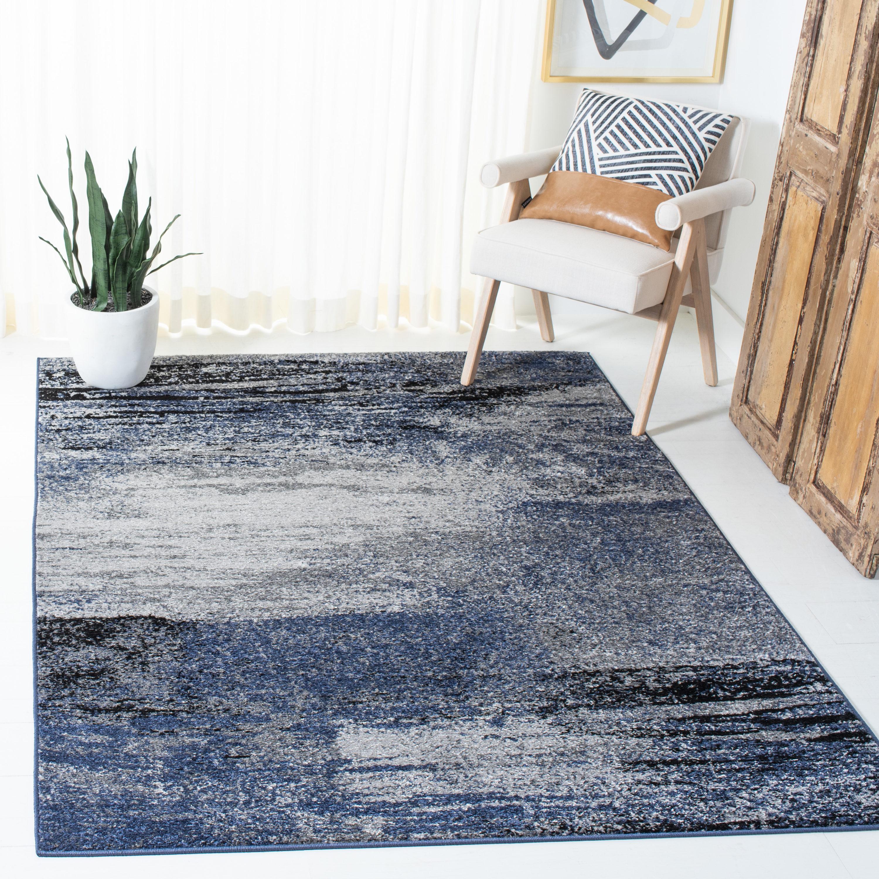 Adirondack ADR112 Machine Made Indoor Area Rug - Grey/Blue - 8'x10' - Safavieh