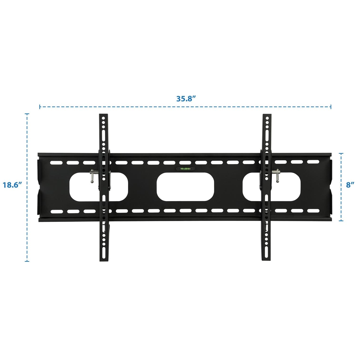 Mount-It! Low-Profile Tilting TV Mount | Flush Mount TV Bracket Wide | Ultra-Thin TV Mount with Tilt for 42-70 in. Screen TVs | 220 lbs. Capacity