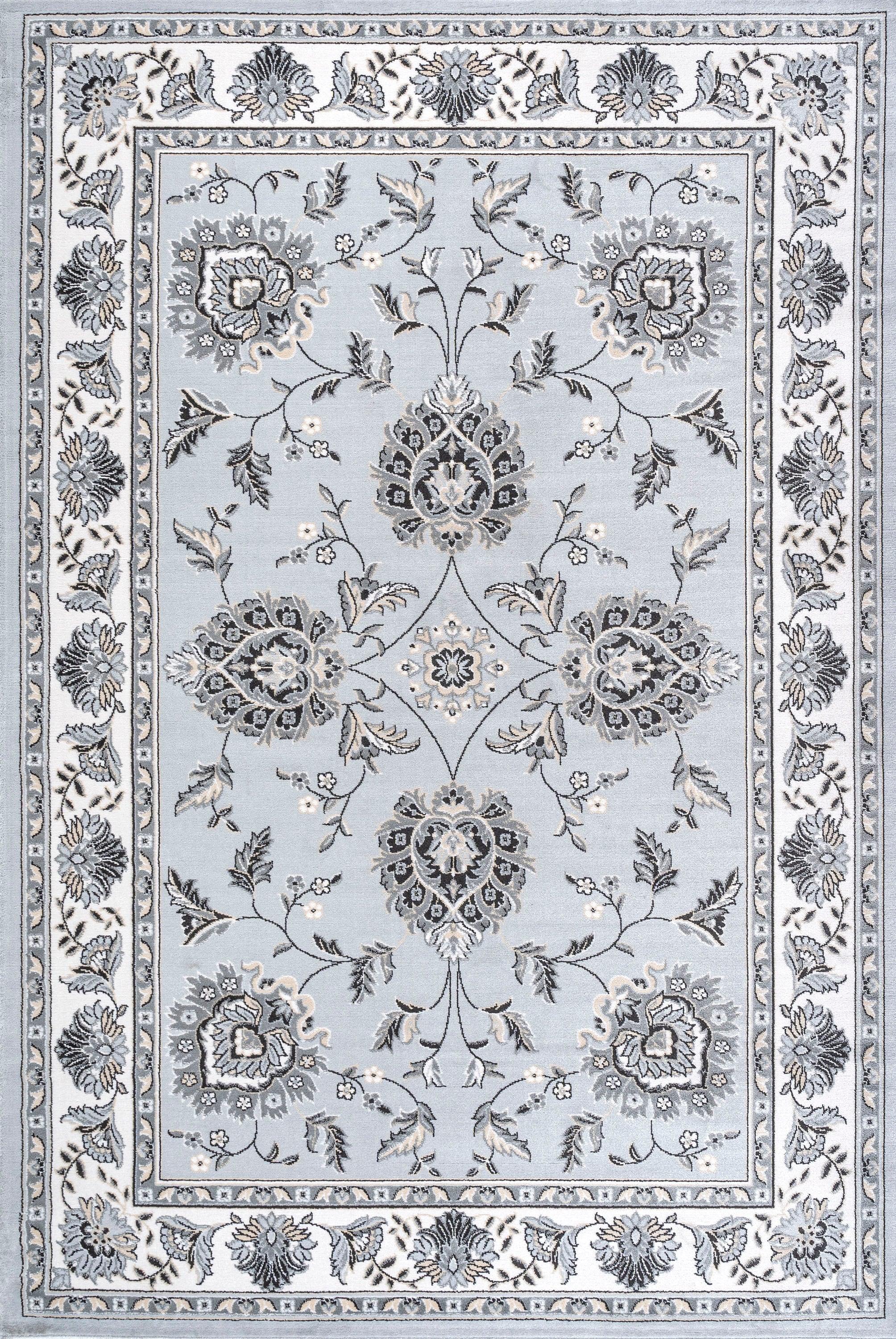 8'x 10' Cherie French Cottage Area Rug, Light Gray/Cream - JONATHAN Y