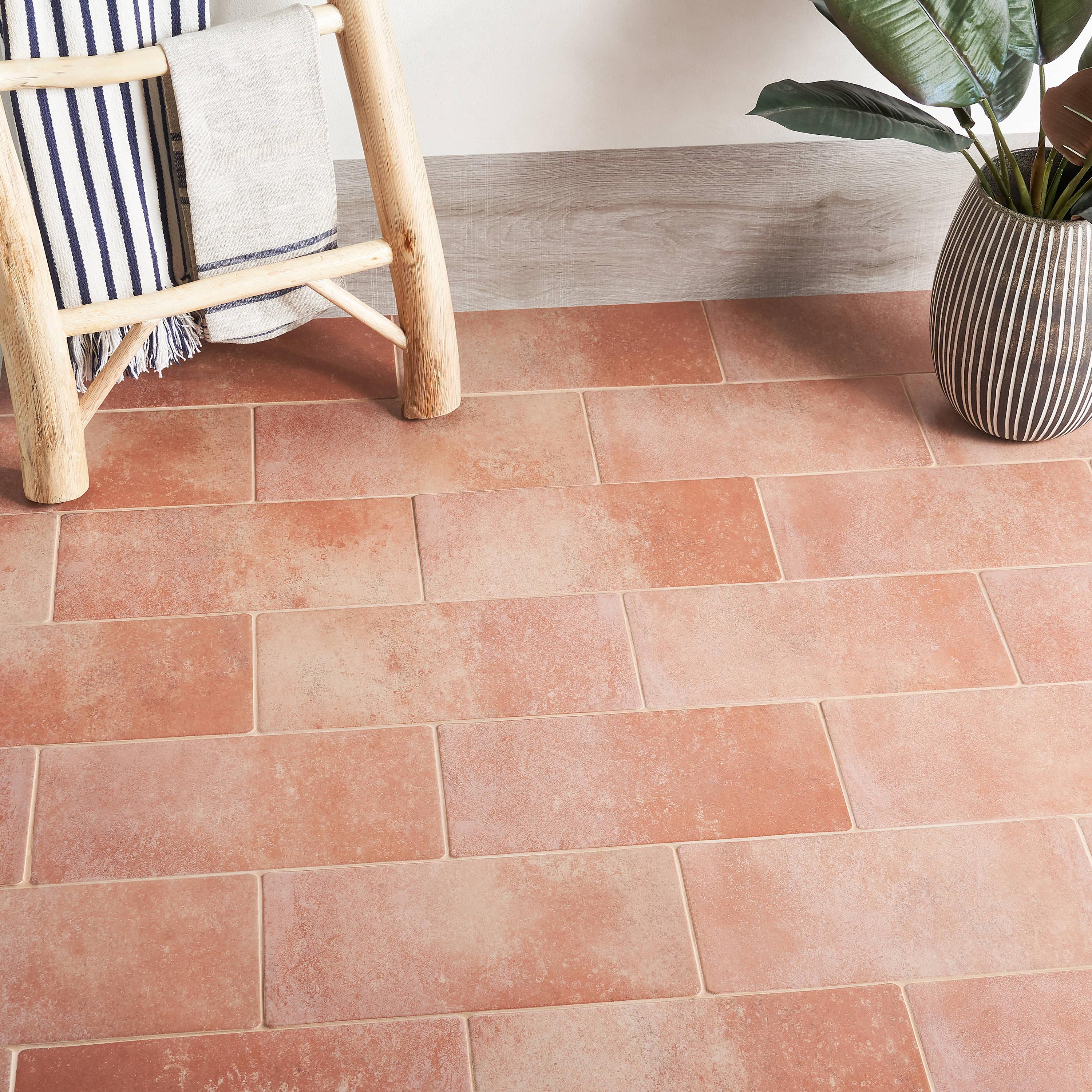 Kaleo 7.08 in. x 14.17 in. Matte Porcelain Terracotta Look Floor and Wall Tile(10.76 Sq. Ft. / Case)