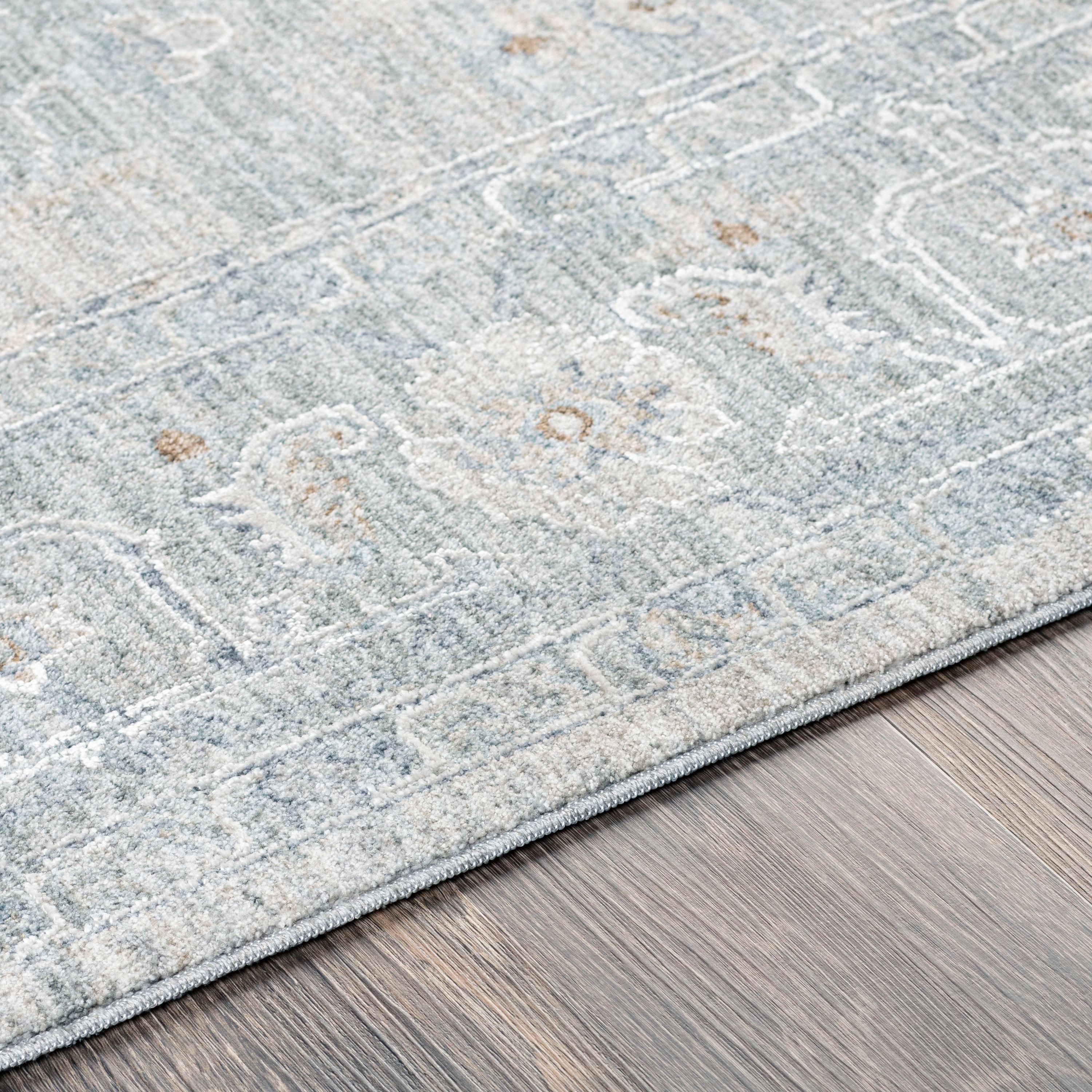 Avant Garde Gray Synthetic 5' x 7' Hand-Knotted Area Rug