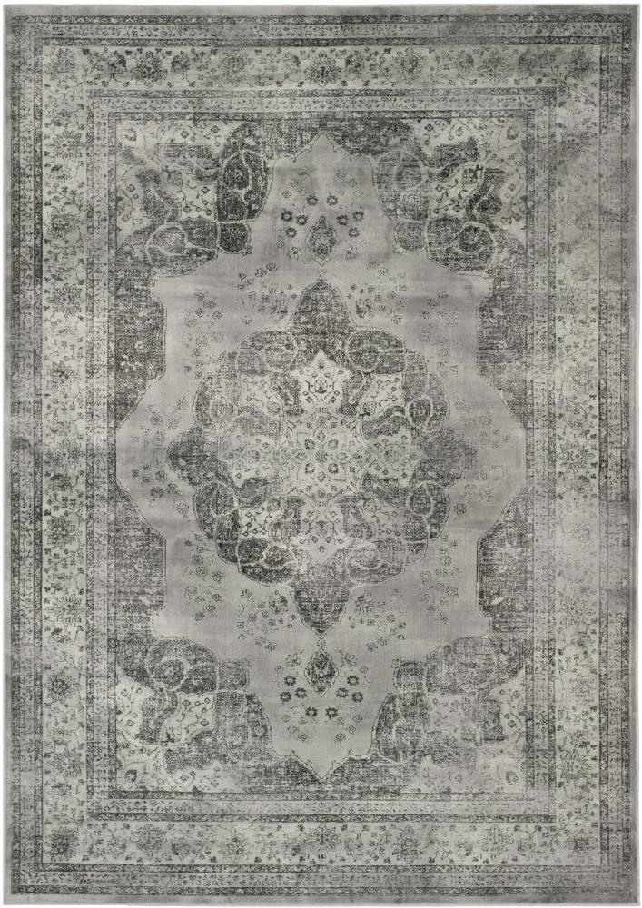 Vintage VTG158 Power Loomed Indoor Area Rug - Grey/Multi - 4'x5'7" - Safavieh.