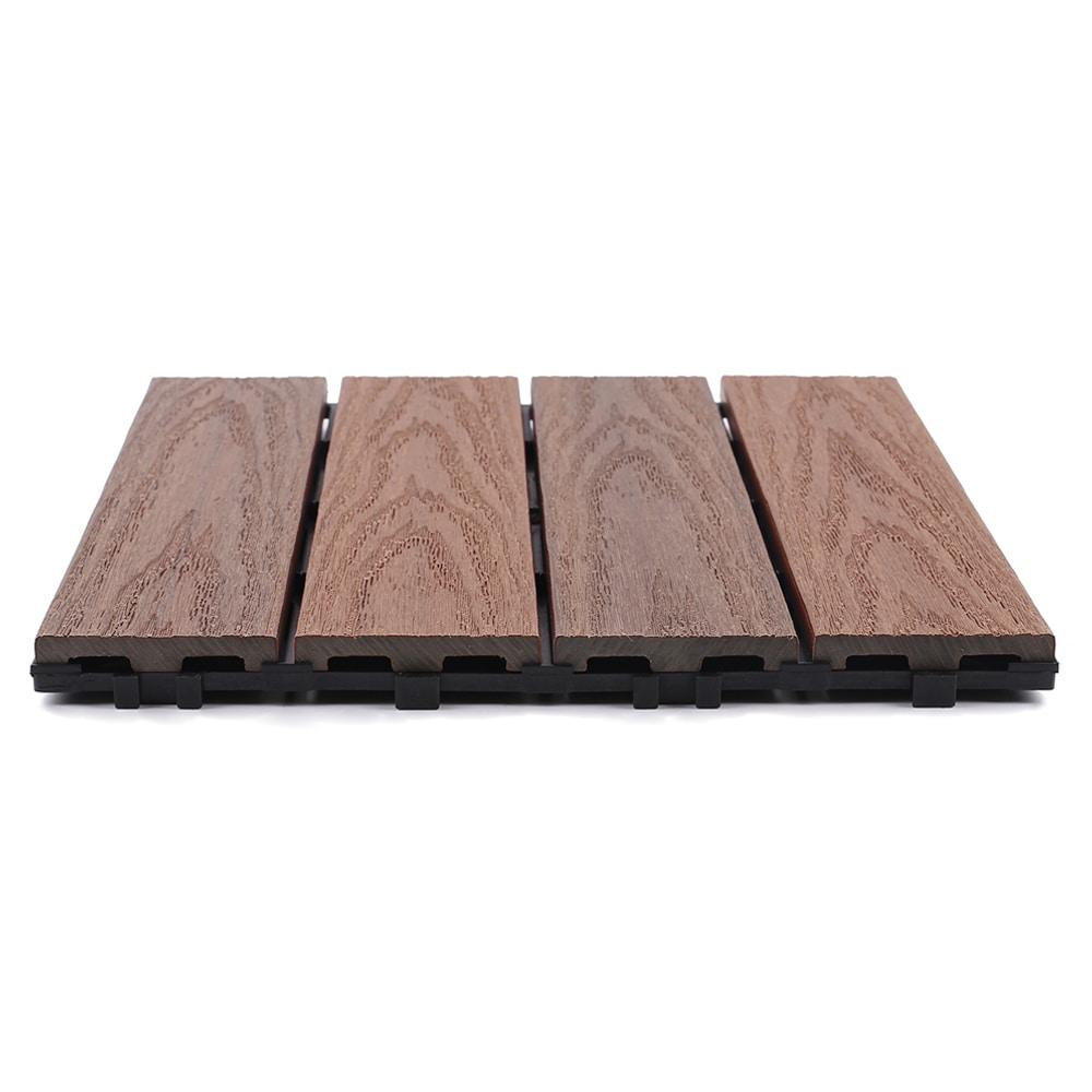 UltraShield Naturale Composite 12" x 12" Interlocking Deck Tile