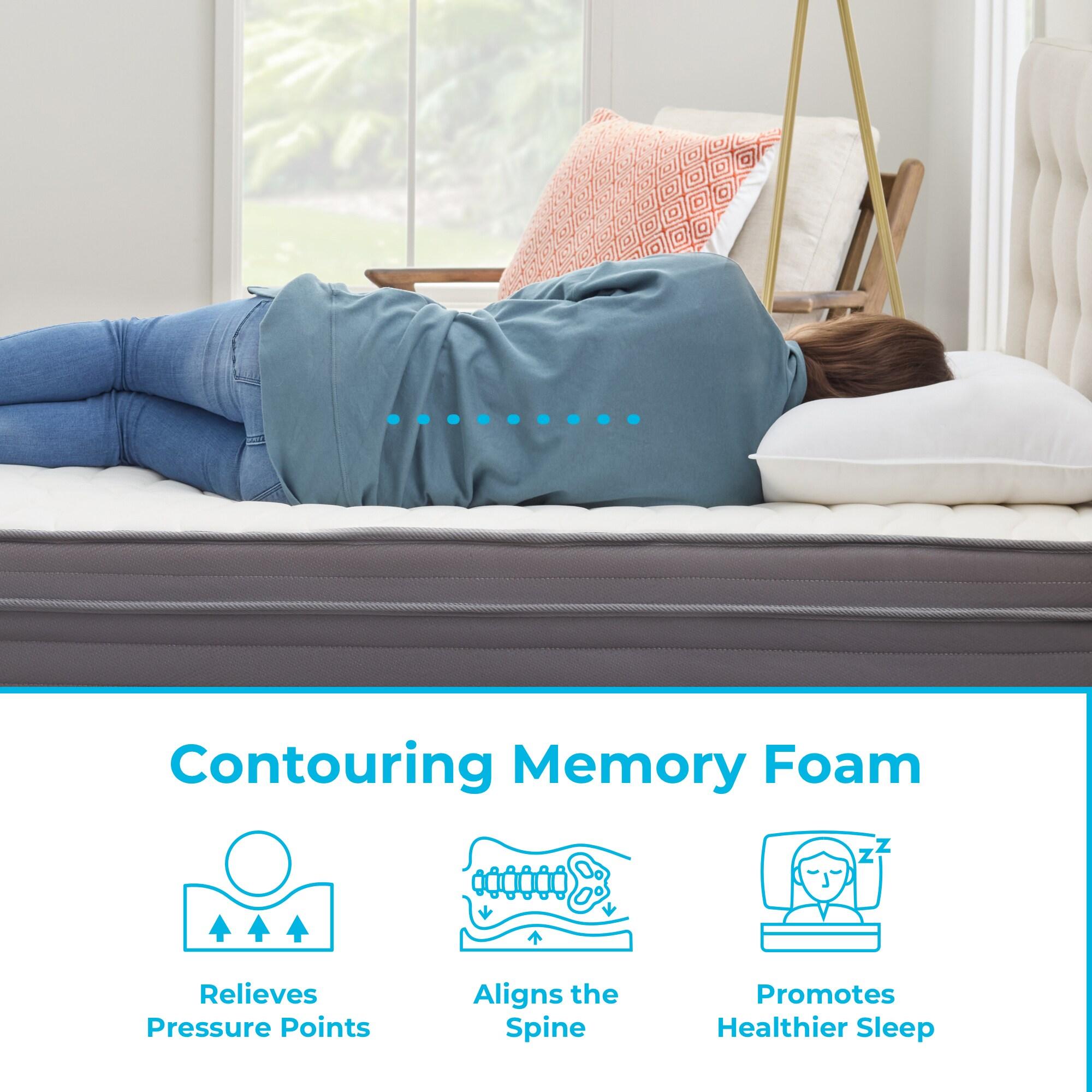 Linenspa Essentials Linenspa Essentials 10 In. Medium Gel Memory Foam Hybrid Mattress