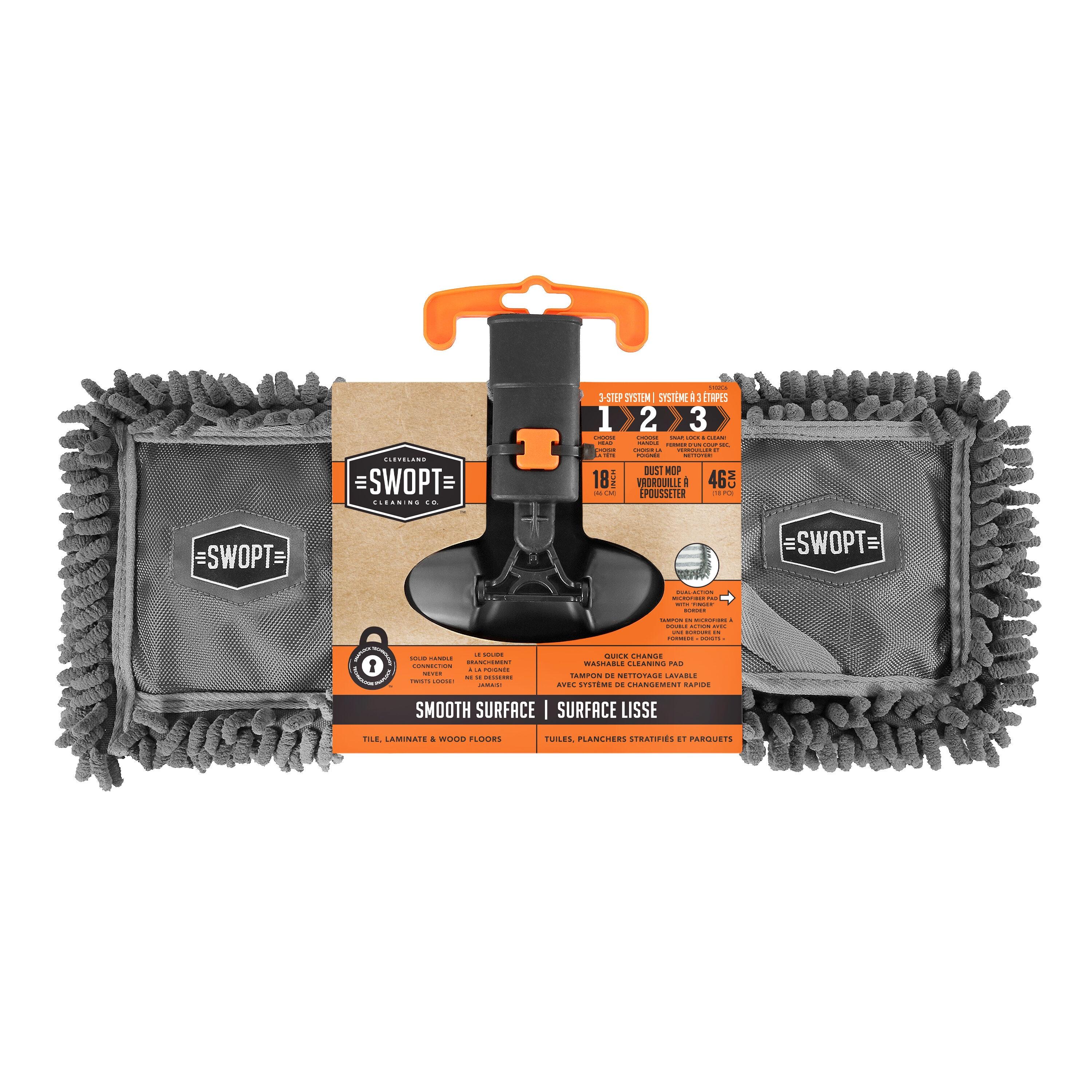 SWOPT Head Only 18 in Smooth Surface Microfiber Dust Mop