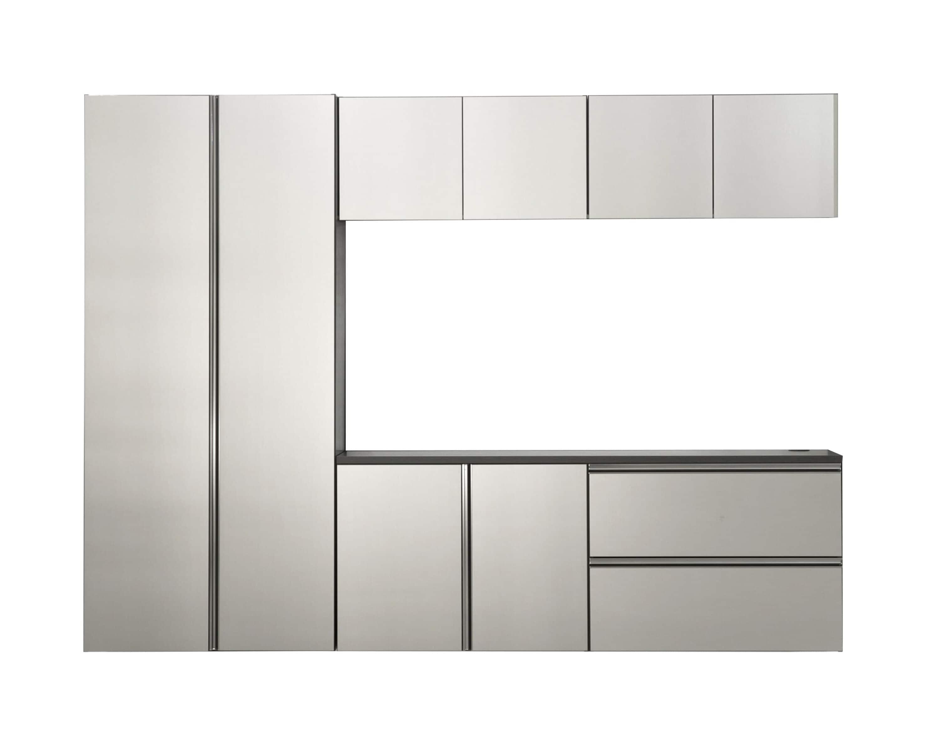 Klair Living Nova Series 6-Piece Engineered Wood Garage Cabinet Set in Gray