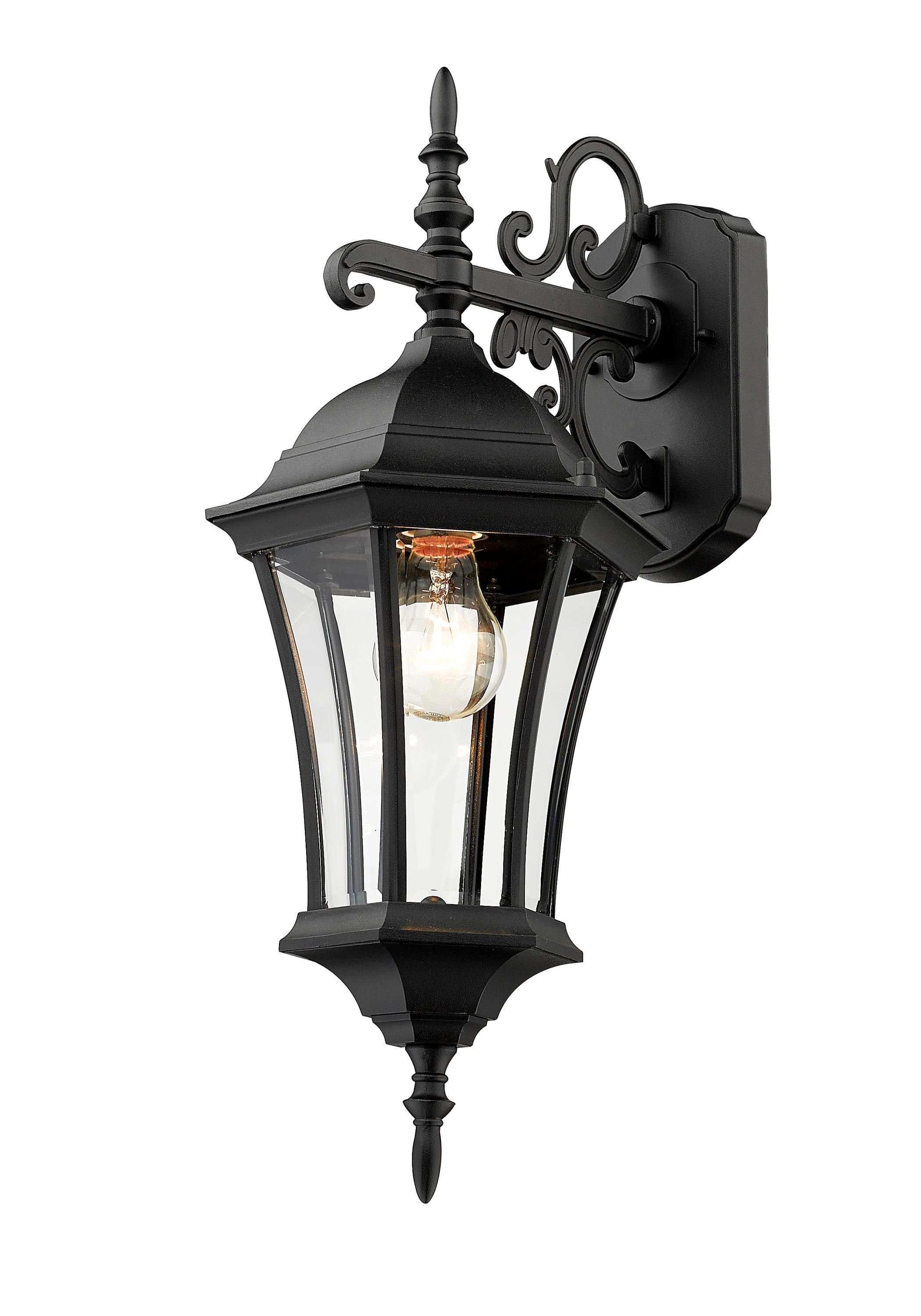 Z-Lite Wakefield Outdoor 1-Light Wall Sconce, Black