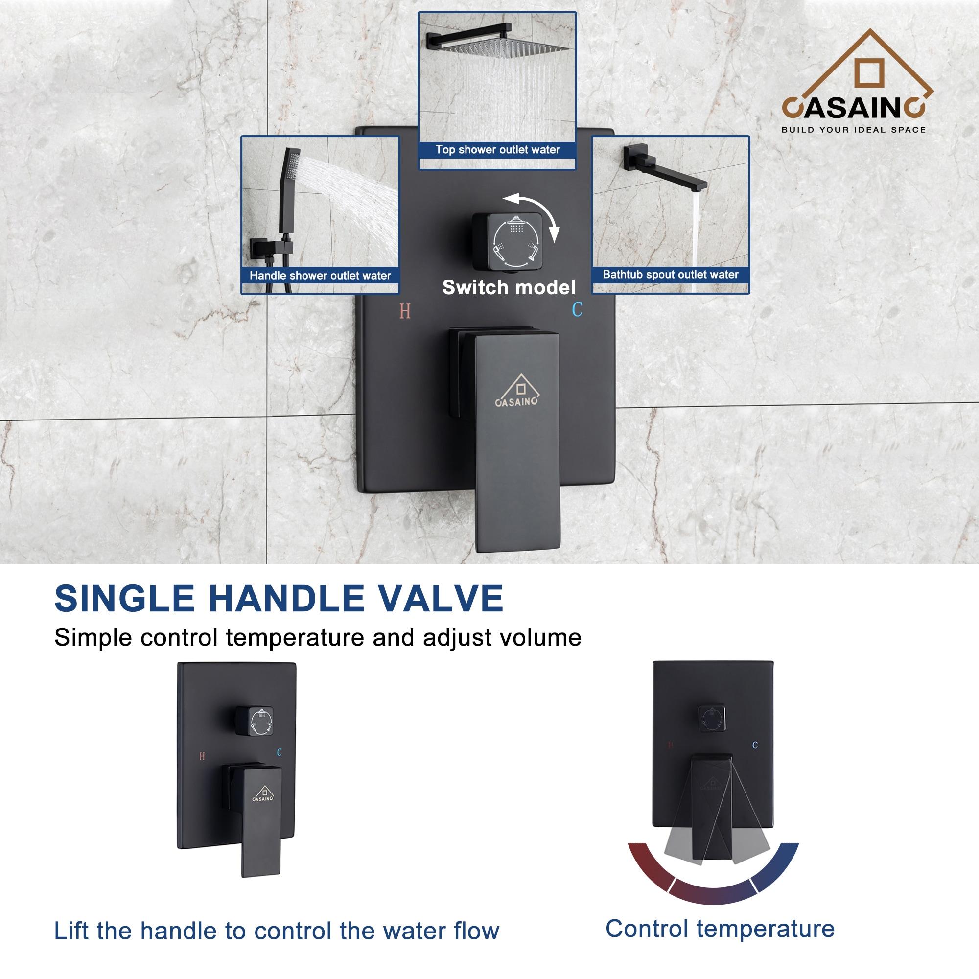 Pressure-Balanced (Temperature And Volume) All-In-One Kit with Rough in-Valve