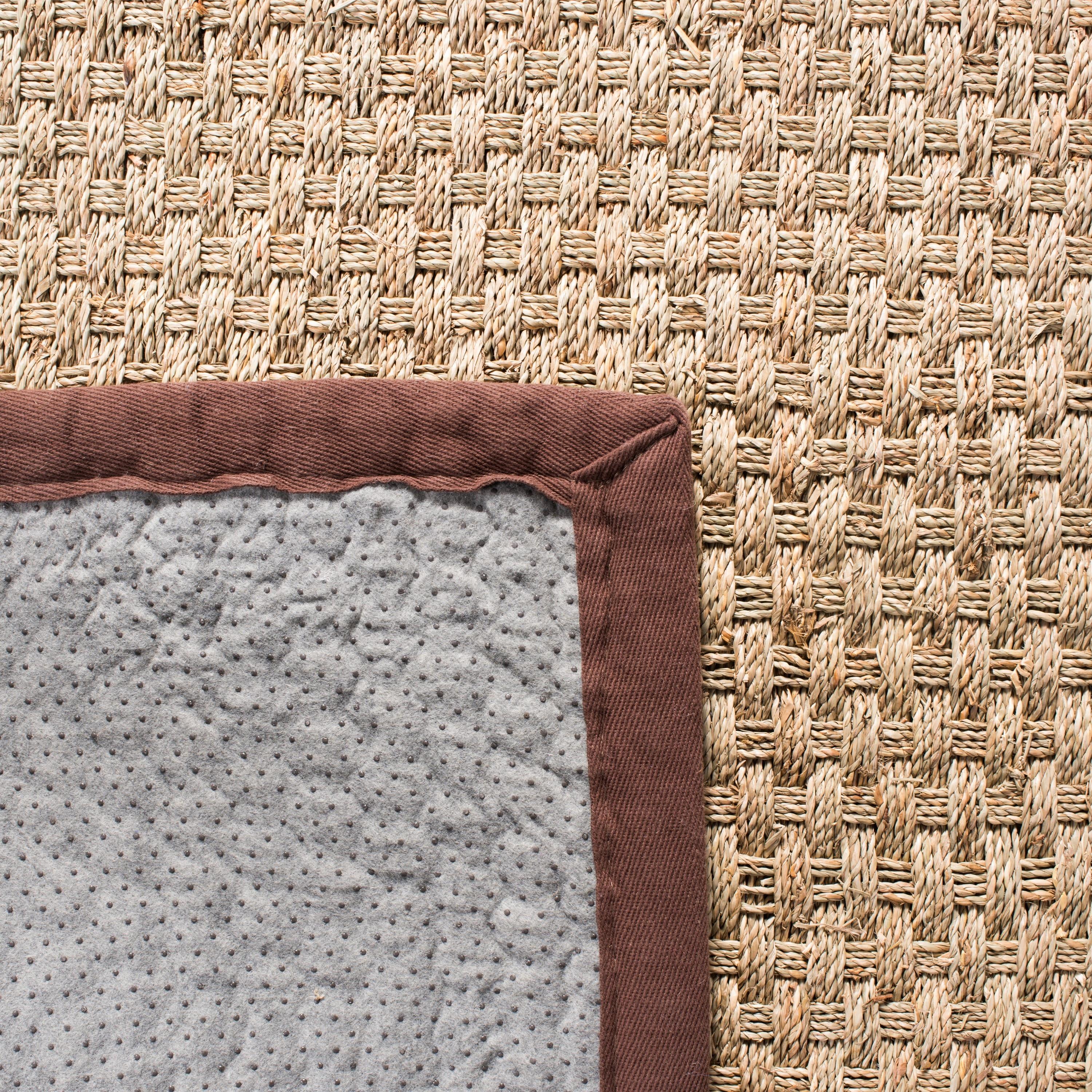 Natural Fiber NF114 Power Loomed Indoor Accent Rug - Natural/Dark Brown - 2'6"x4' - Safavieh.