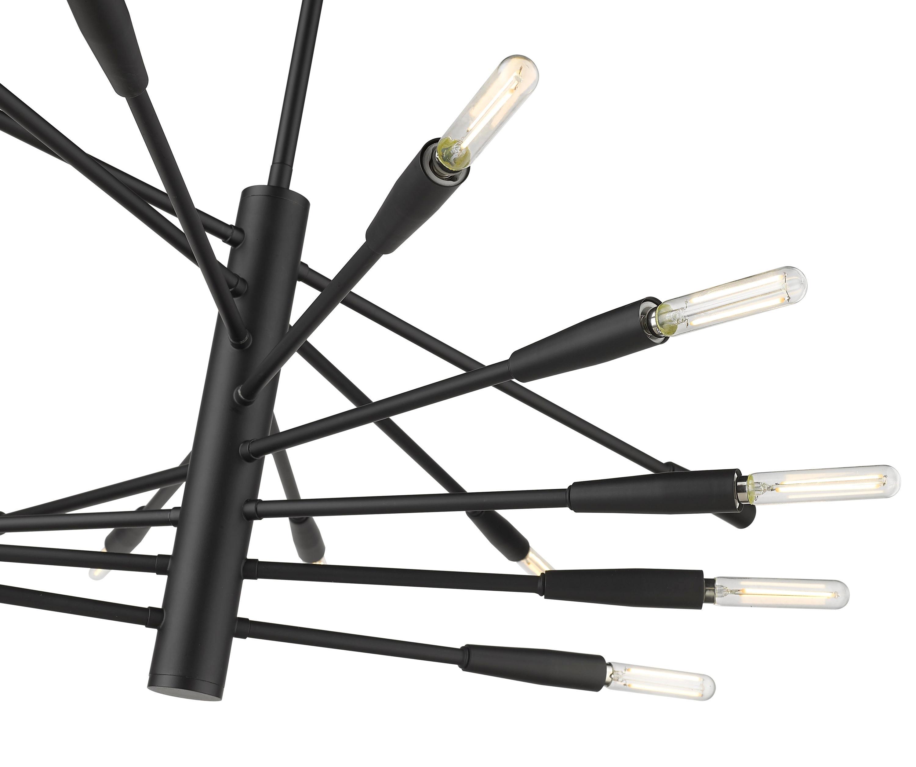 Z-Lite Ascension 16 - Light Chandelier in  Matte Black