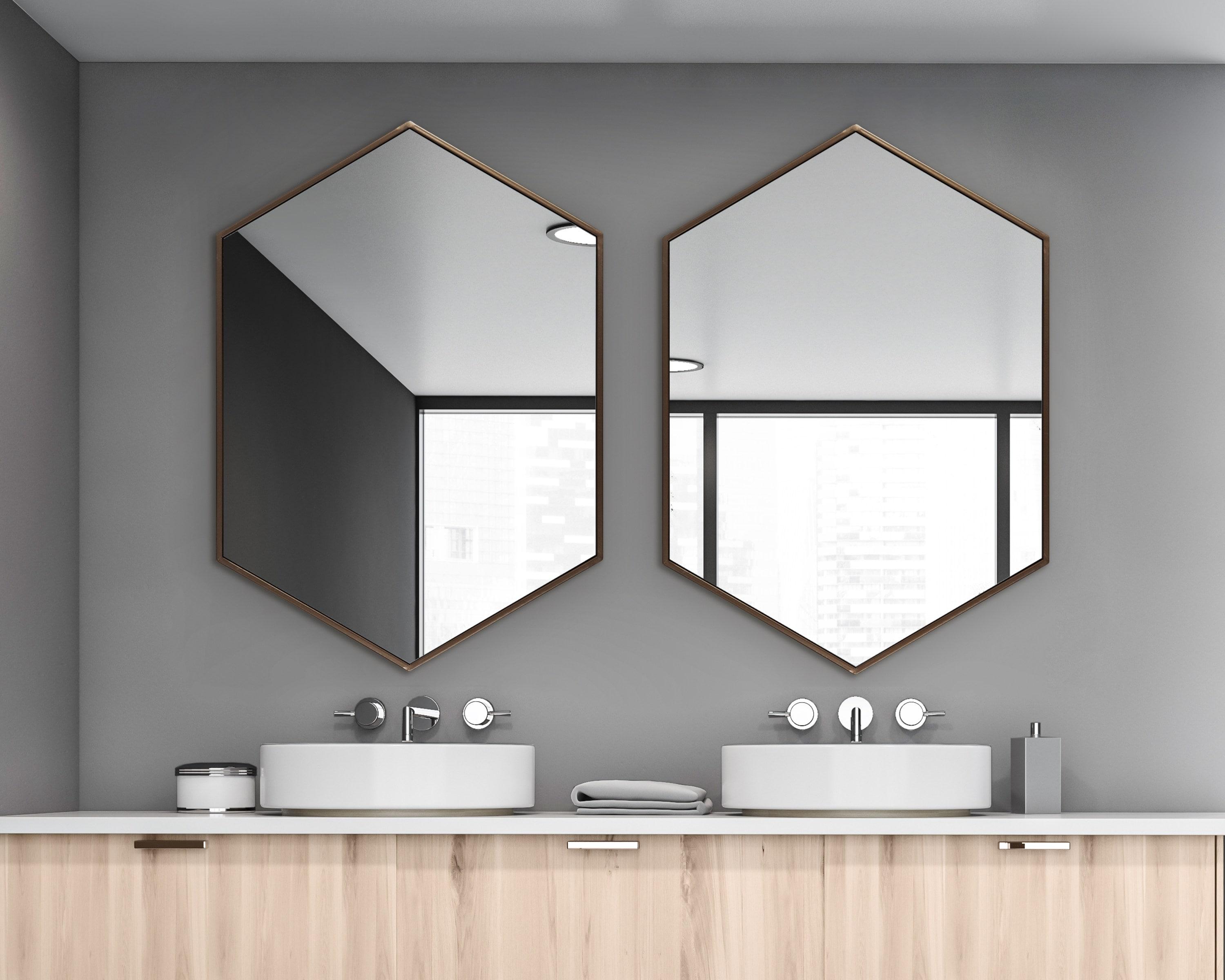 Breckler Metal Flat Wall Mirror