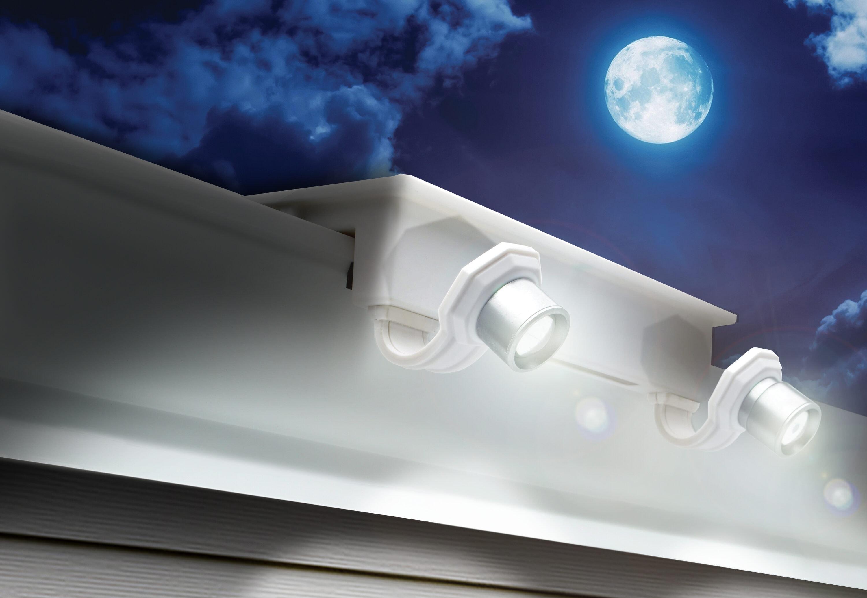 2 - Head LED Solar Powered Dusk to Dawn Outdoor Security Spotlight