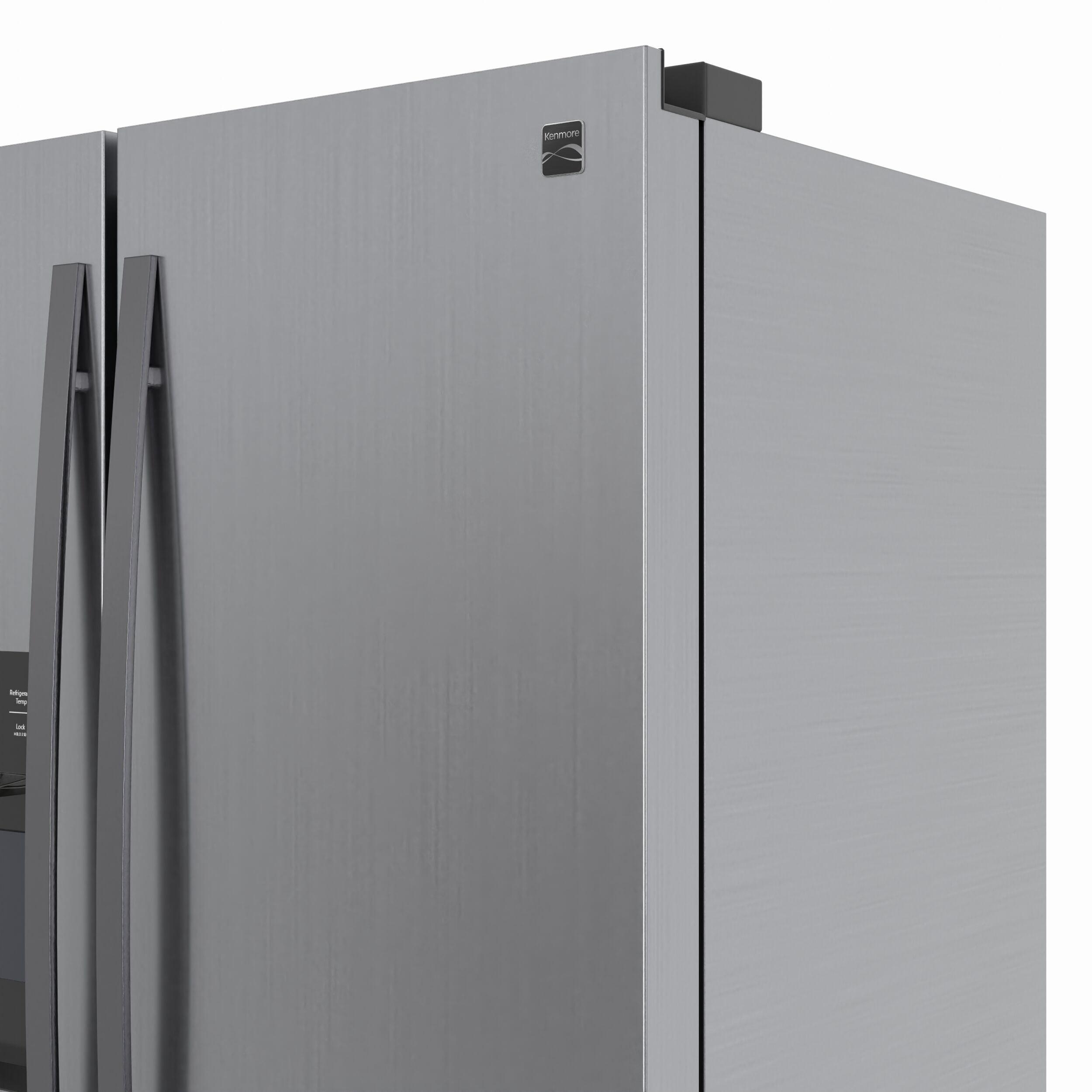 Kenmore 20 Cu. ft. 36-inch Depth Side-by-Side ENERGY STAR® Refrigerator/Freezer, Stainless Steel