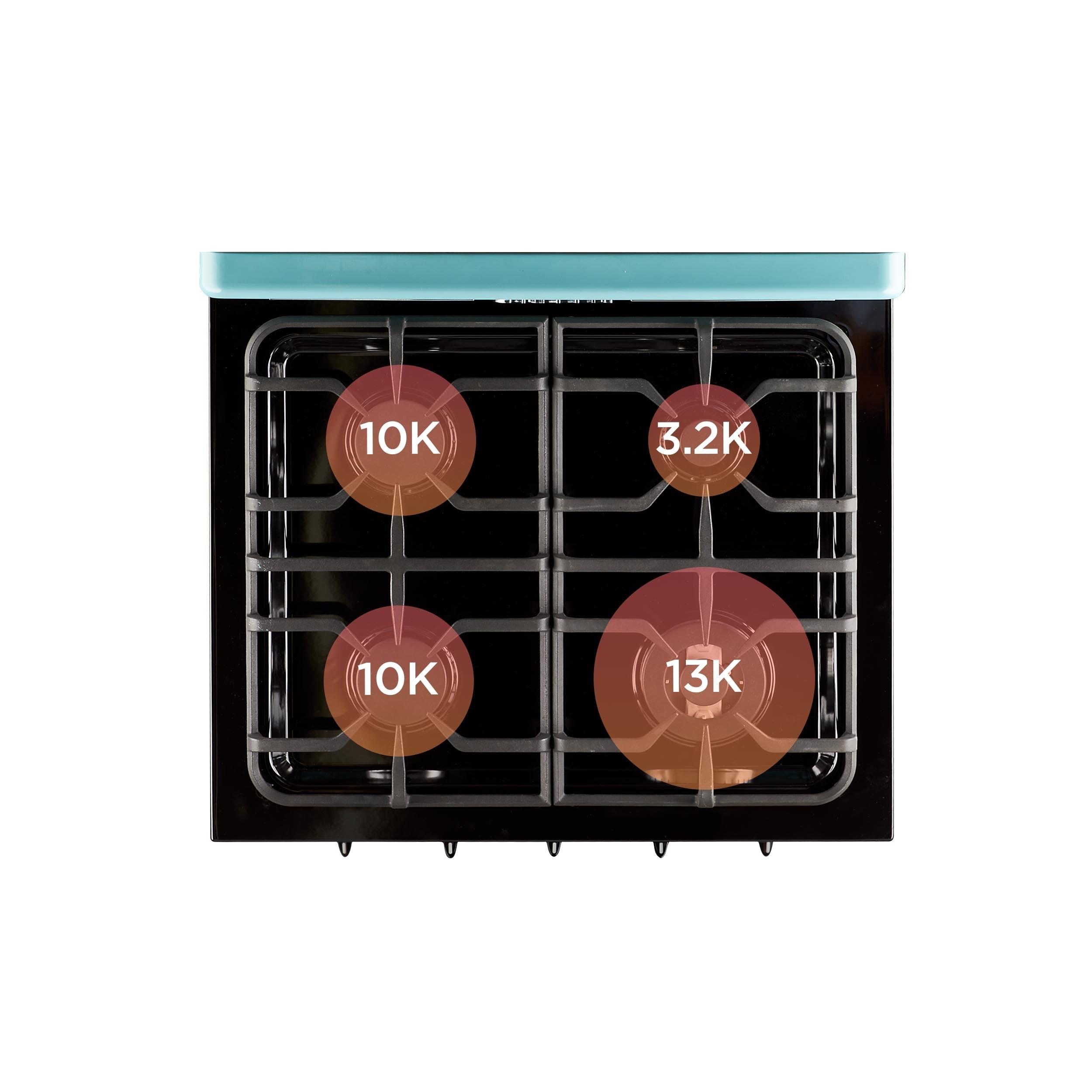 Unique Appliances Classic Retro 30" 4 burner 3.9 cu. ft. Freestanding Gas Range with Convection Oven UGP-30CR T