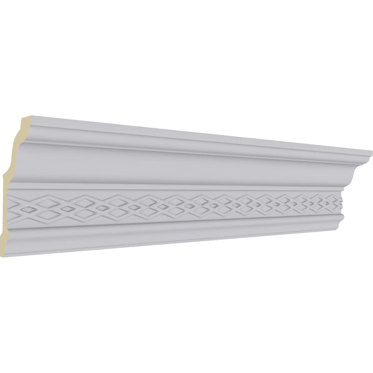 4 1/8"H x 2 3/8"P x 4 7/8"F x 94 1/2"L, (2 3/4" Repeat), Robin Crown Moulding