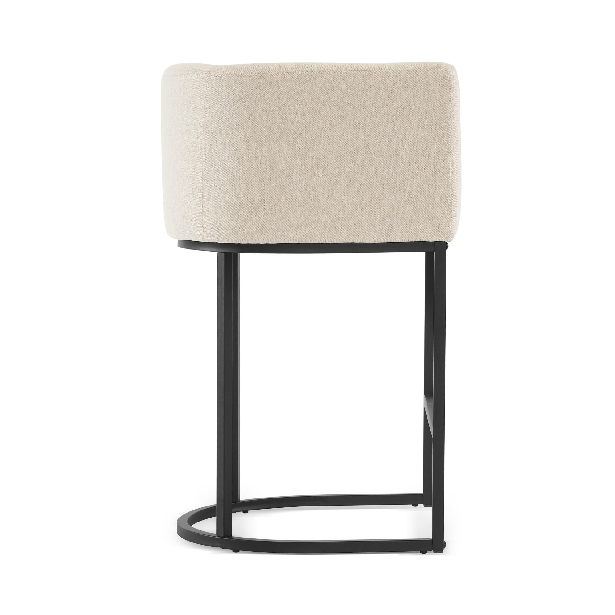 Dycanpo Counter Height Bar Stools with Back Sets of 4 Modern Counter Stools for Home Kitchen, Line