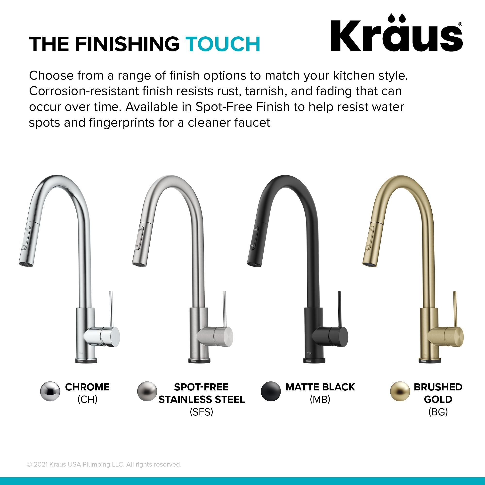 Kraus Oletto Single-Handle Touch Kitchen Sink Faucet