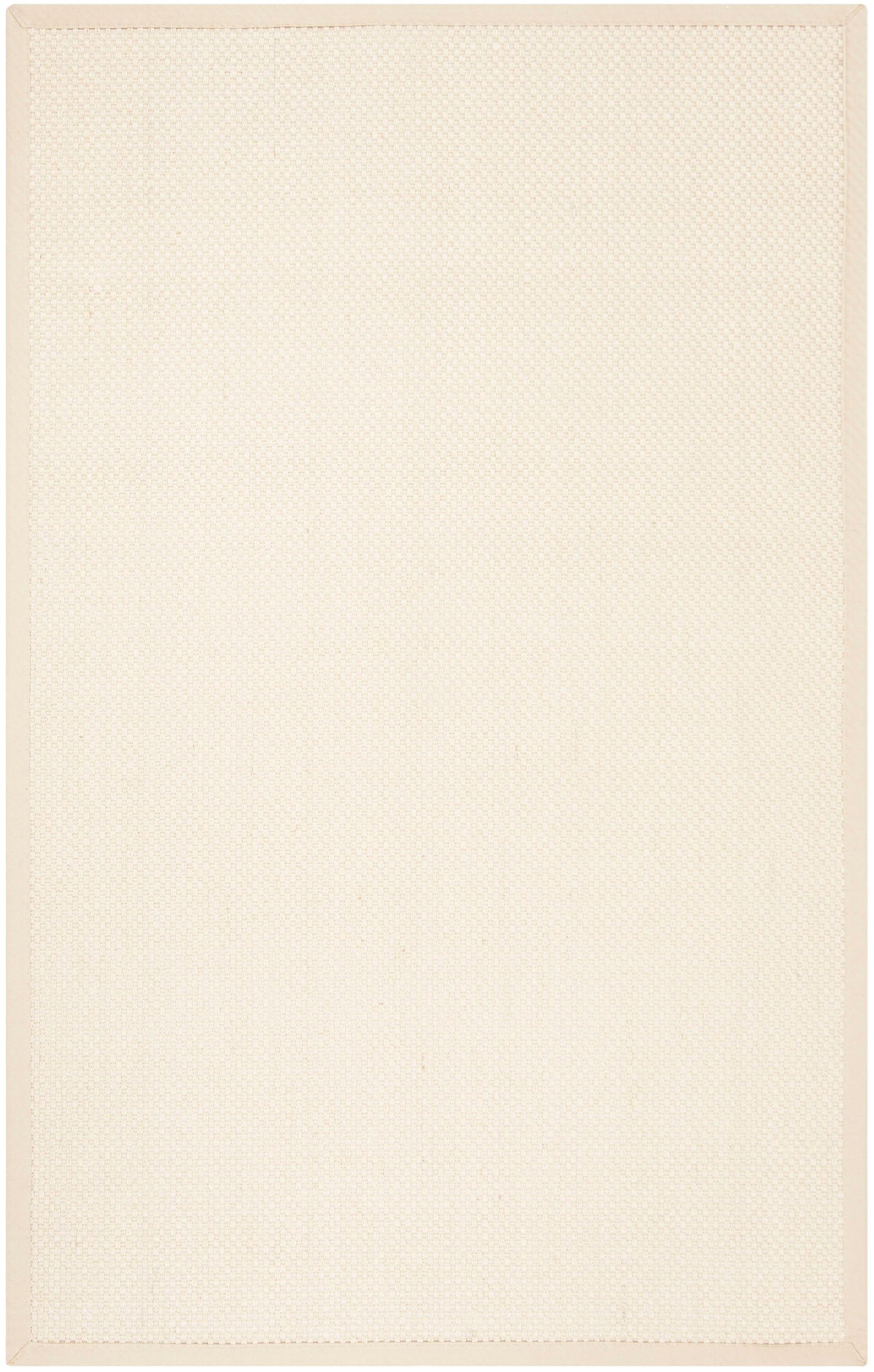 SAFAVIEH Natural Fiber Clarissa Solid Sisal Area Rug, Ivory/Light Beige, 5' x 8'