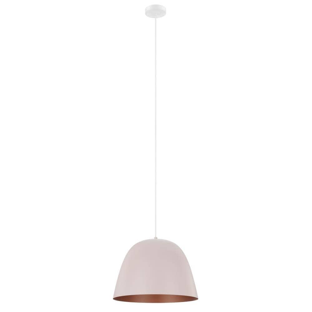Apricot and Copper Medium Dome Pendant Light