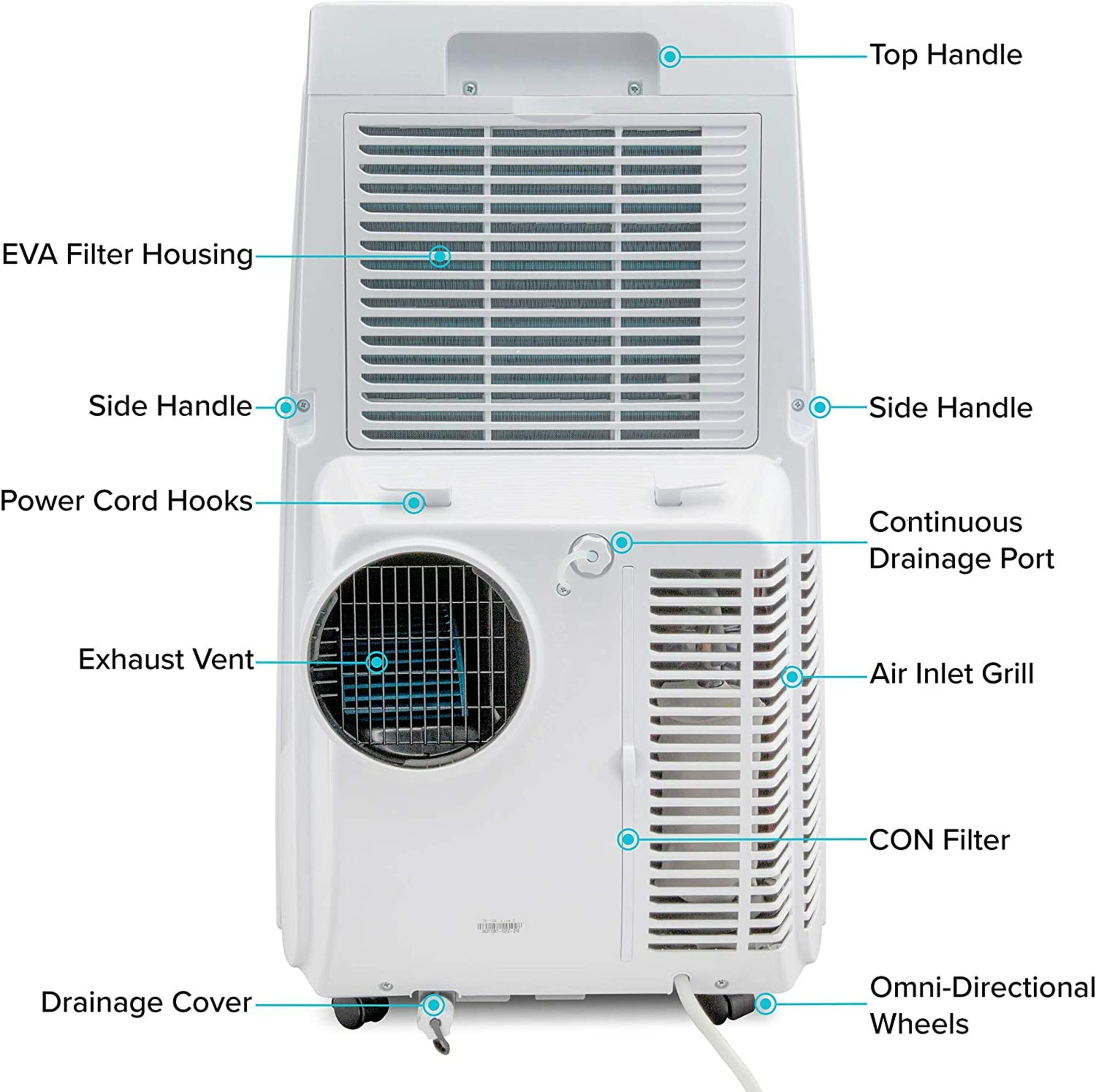 Ivation Ivation 12000 BTU Wi-Fi Connected Portable Air Conditioner for 500 Square Feet with Remote Included