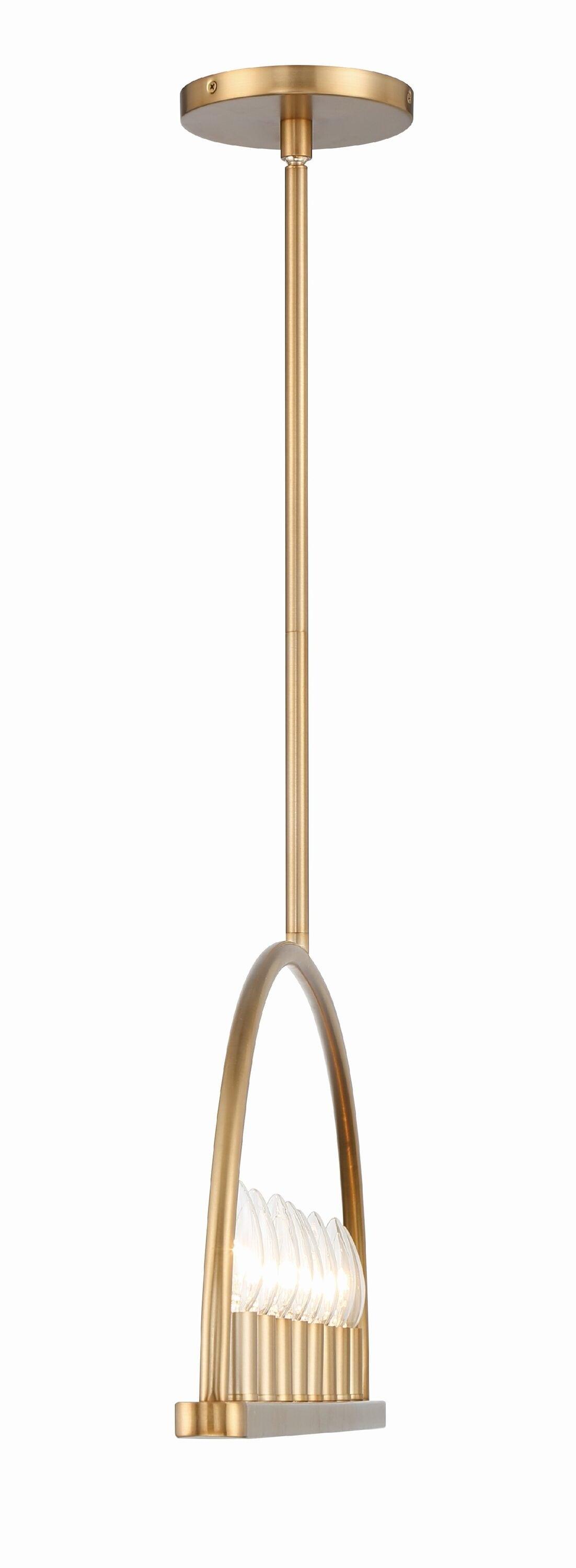 Crystorama Lighting Abbott 8 - Light Chandelier in  Vibrant Gold