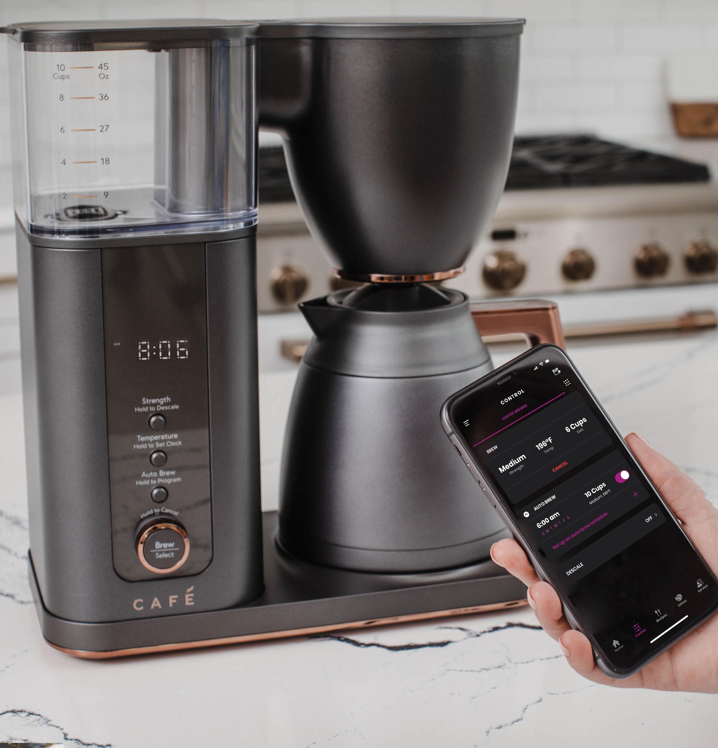 Café ™ Matte Black 10-Cup Drip Coffee Maker with Thermal Carafe