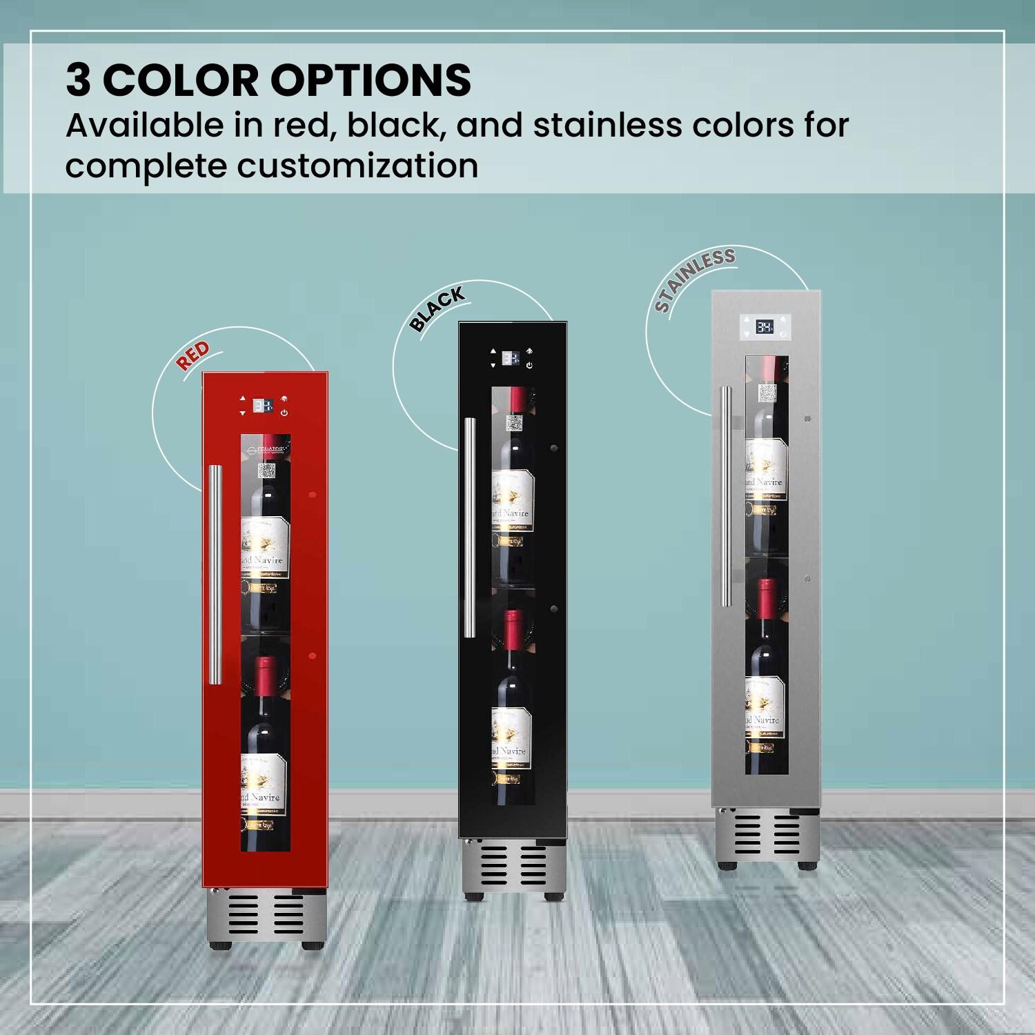 9 bottle Built-in/Freestanding Wine Ref with 7 color LED Lights