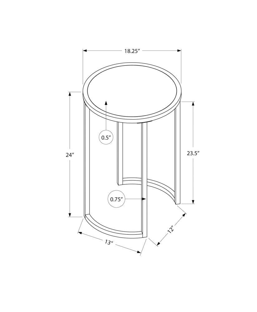 Wrought Studio™ Nightstand, Modern Accent Table, Living Room Round End Table