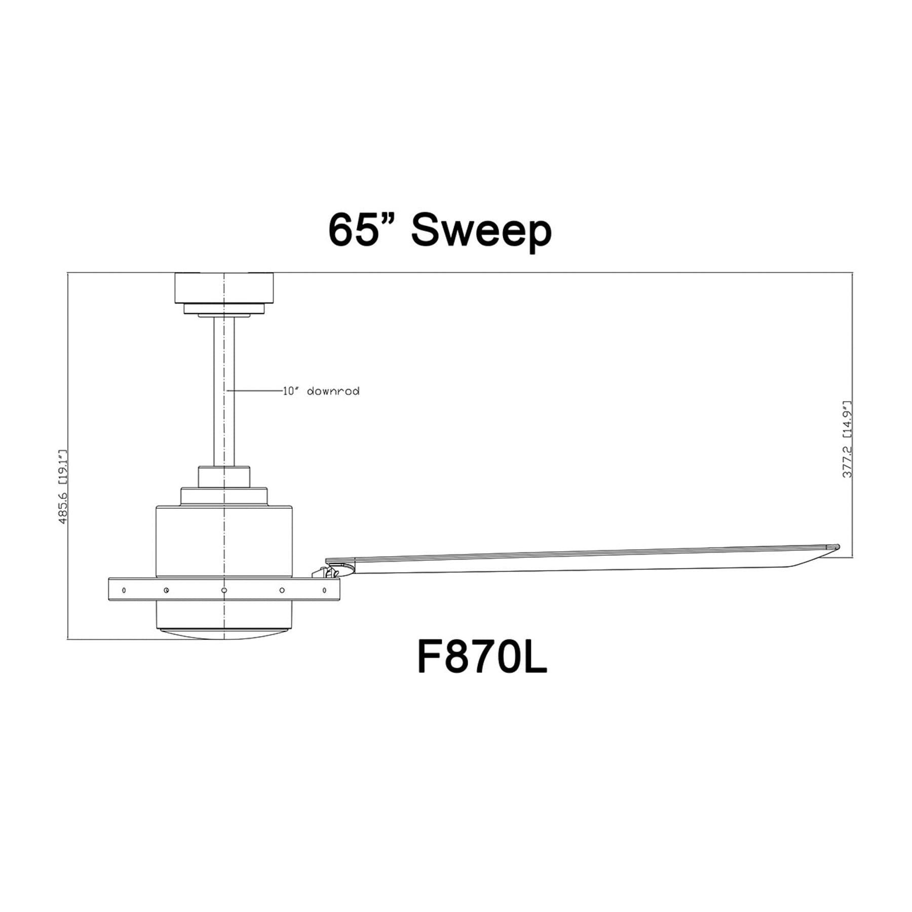 65" Minka Aire Farmhouse Indoor Ceiling Fan with Dimmable LED Light Oil Rubbed Bronze for Living Room Kitchen Bedroom Family House