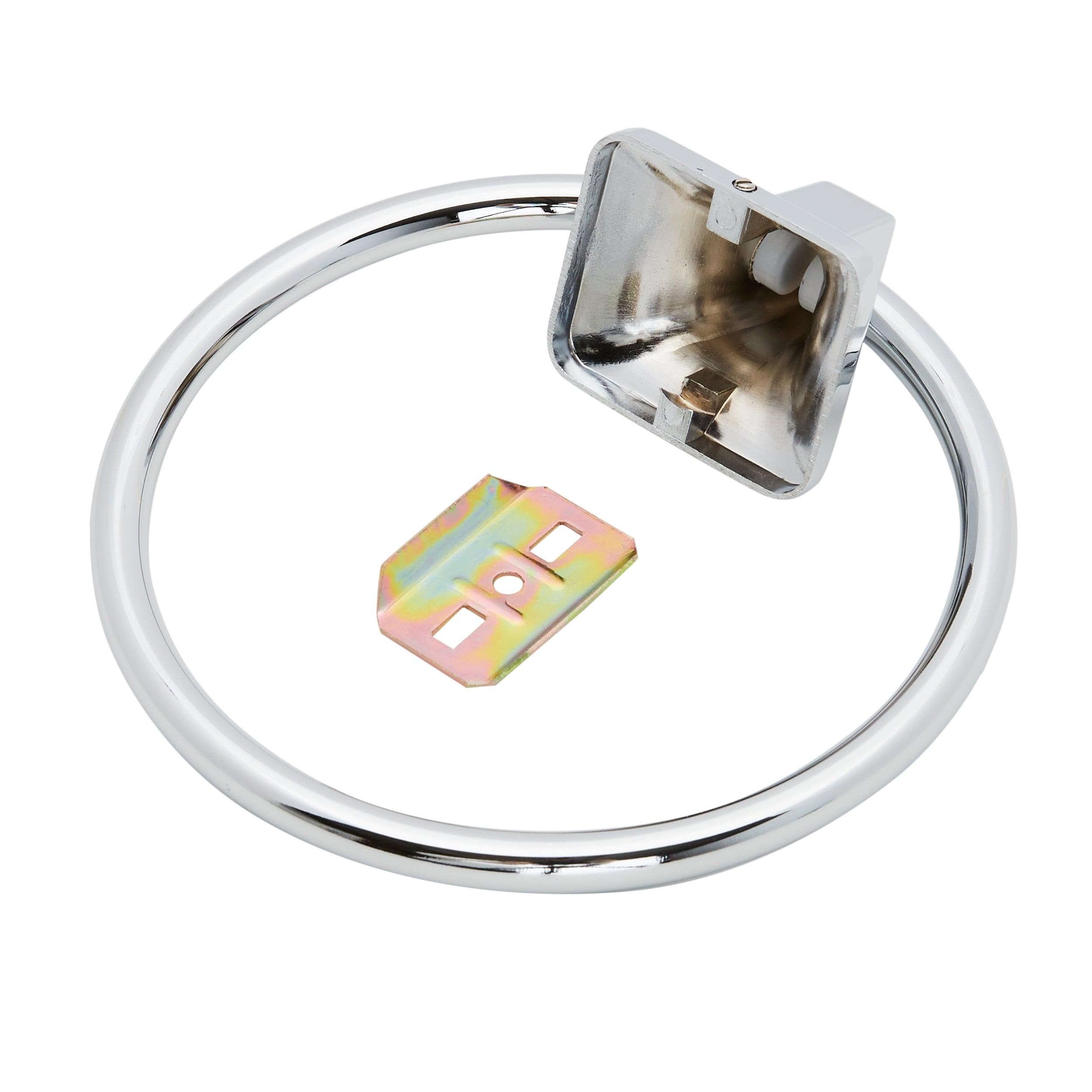 Project Source Seton Chrome Finish Wall Mount Towel Ring