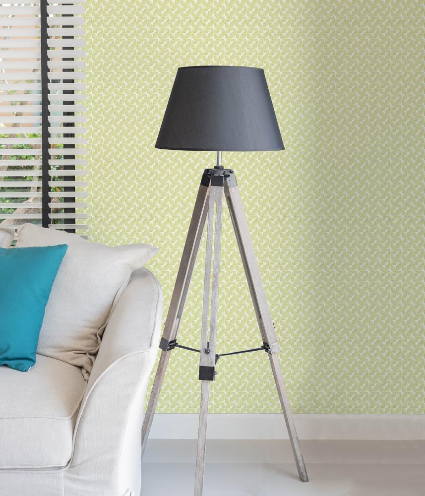 Coloroll Stockholm Lime Geometric Wallpaper