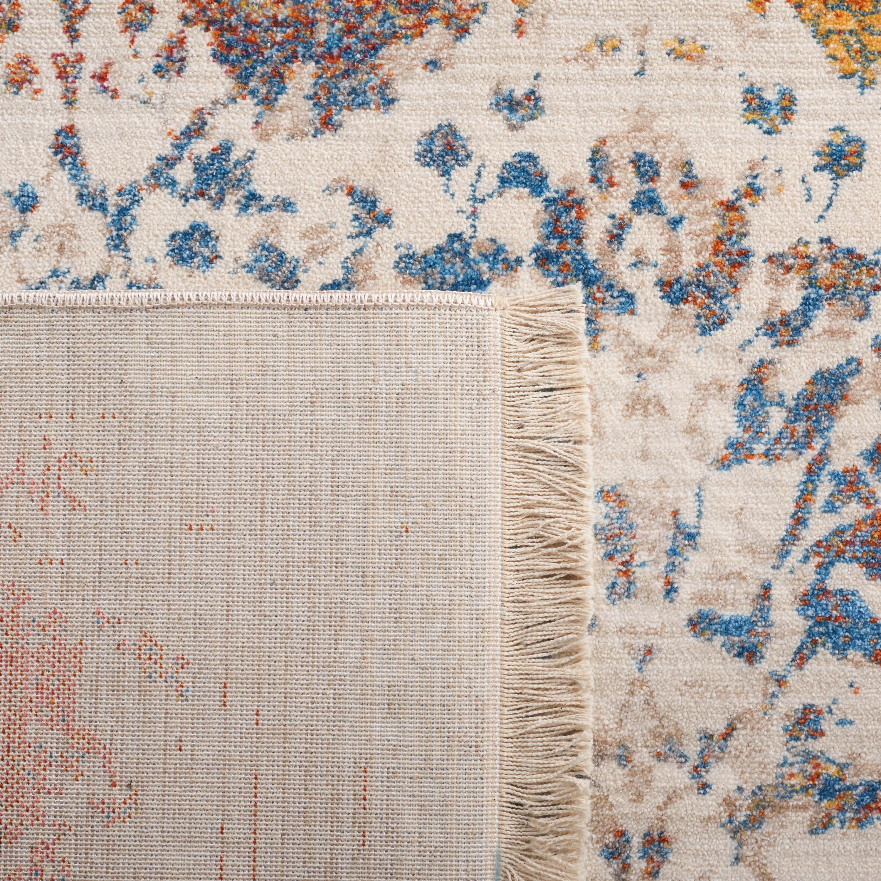 Vintage Persian VTP409 Power Loomed Runner Rug - Light Grey/Multi - 2'2"x8' - Safavieh.