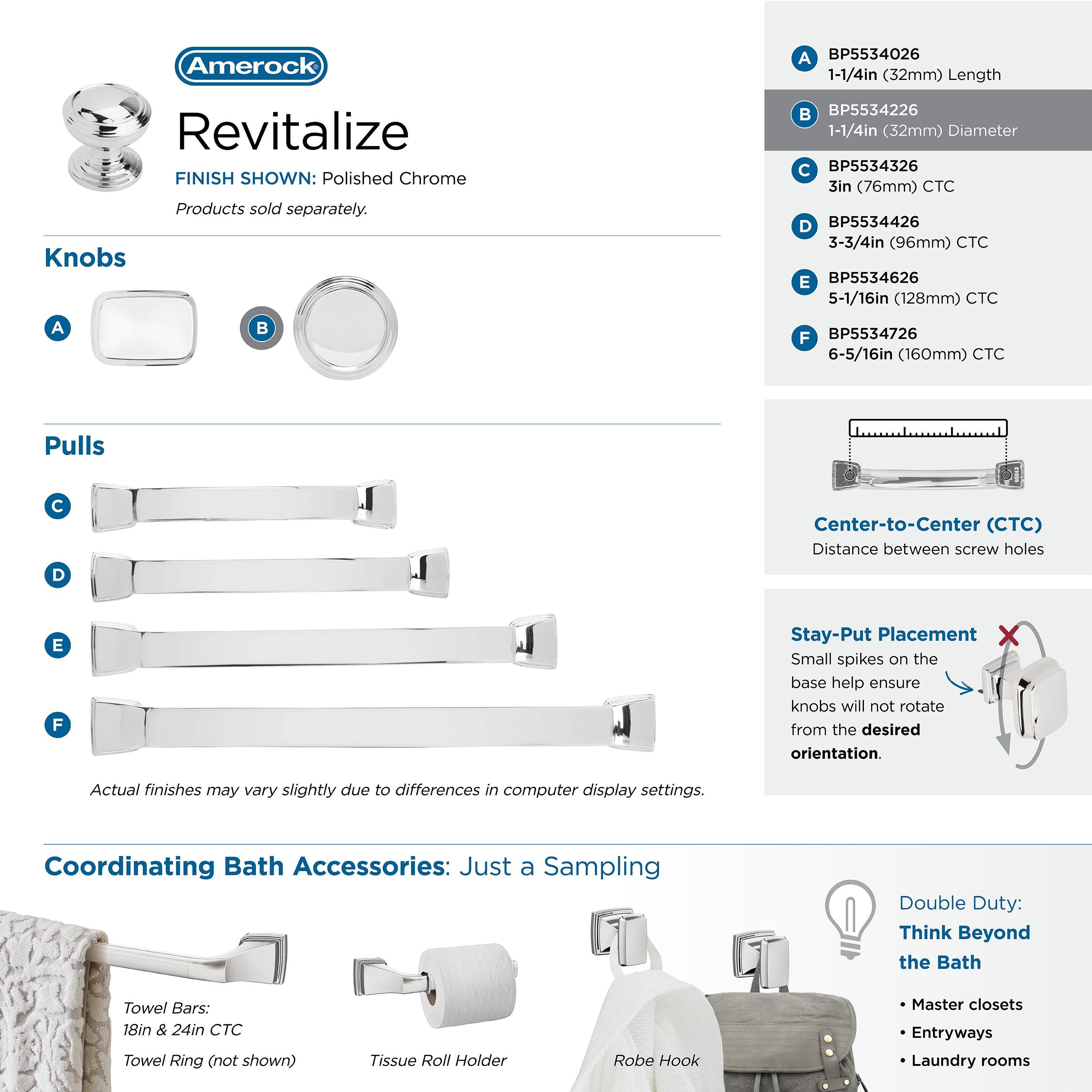 Allison 1 1/4" Diameter Mushroom Knob