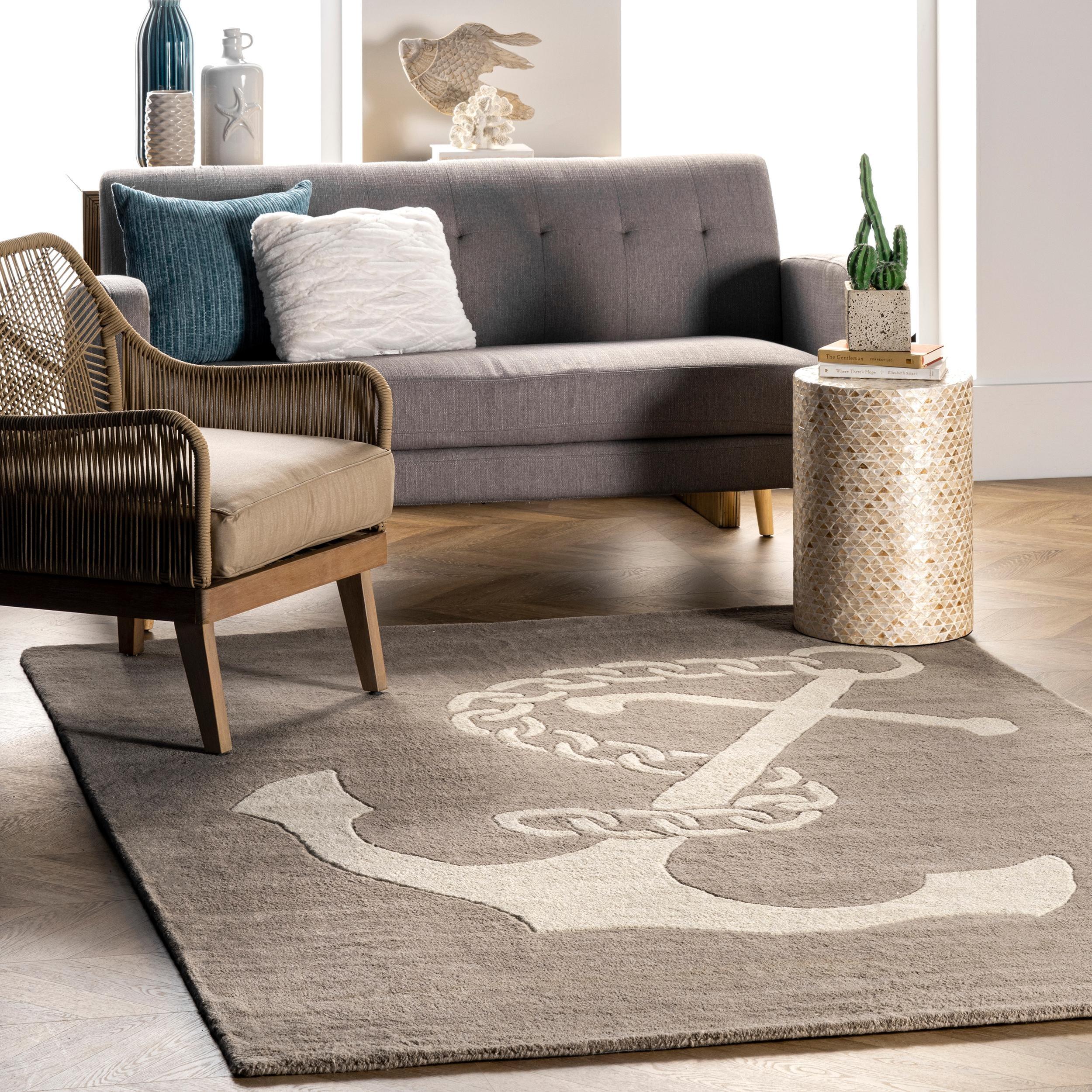 nuLOOM Hand Tufted Set Sail Area Rug, 2' x 6', Beige