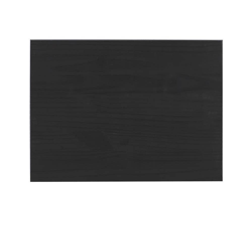 Cary Transitional 6 Drawer Solid Wood Contoured Handle Cut Out Wide Roll Cart Black - Linon: Pine Frame, Farmhouse Style, Portable Storage