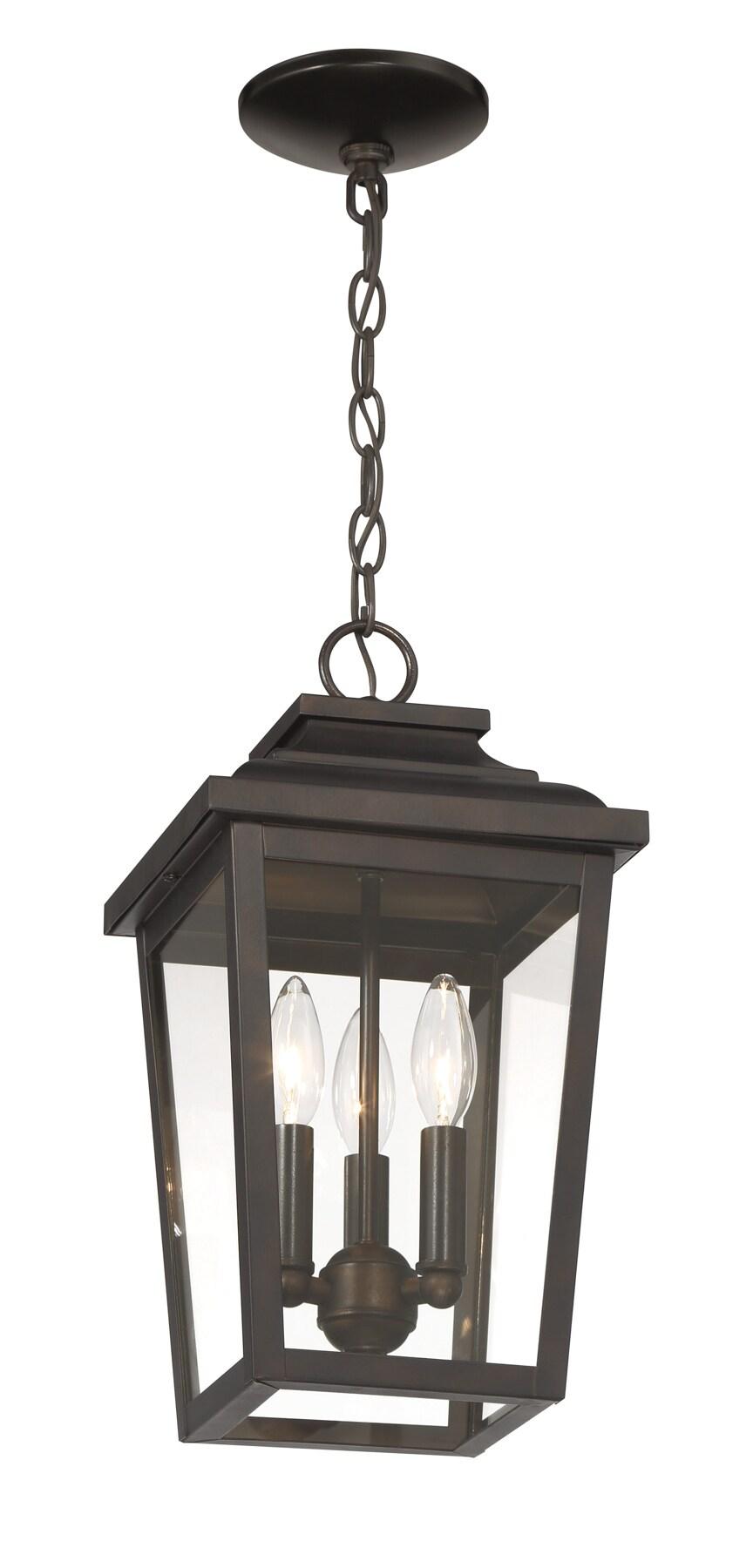Minka Lavery - Irvington Manor - 3 Light Outdoor Pendant-15.5 Inches Tall and