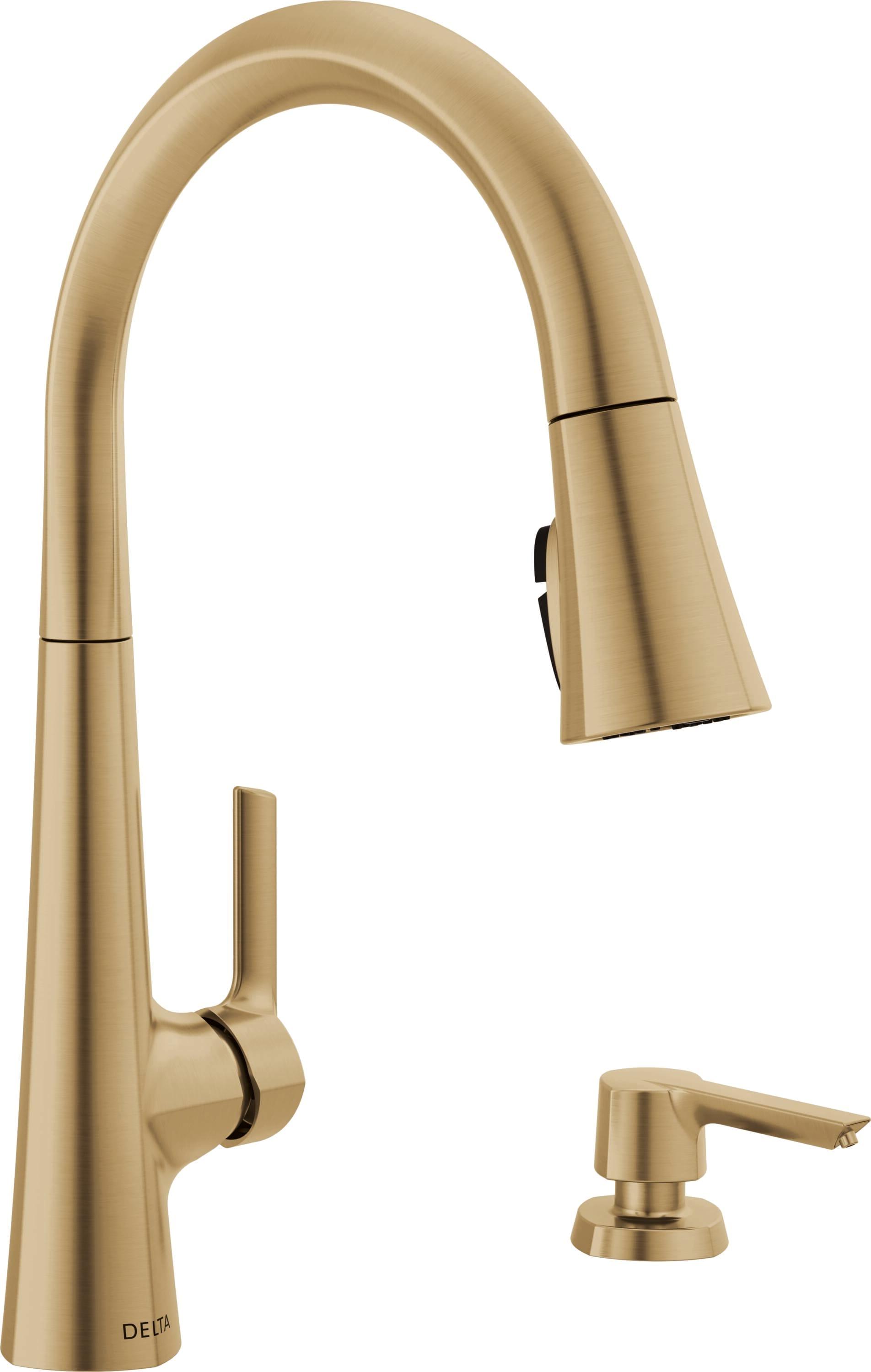 Boyd Pull Down Sprayer Kitchen Sink Faucet with Matching Soap Dispenser