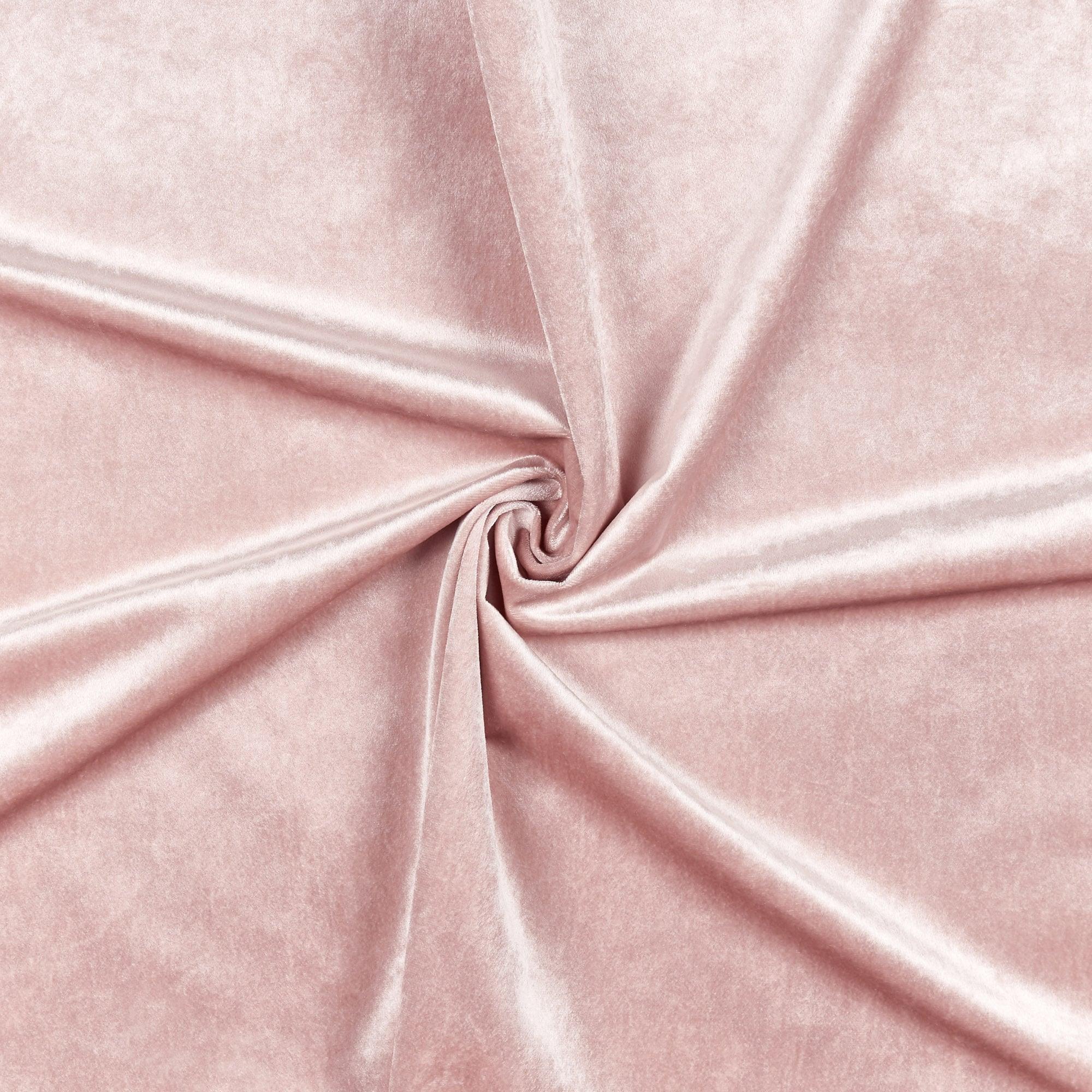 Set of 2 96"x54" Velvet Heavyweight Grommet Top Window Curtain Panel Blush: Light Filtering, Polyester, Exclusive Home