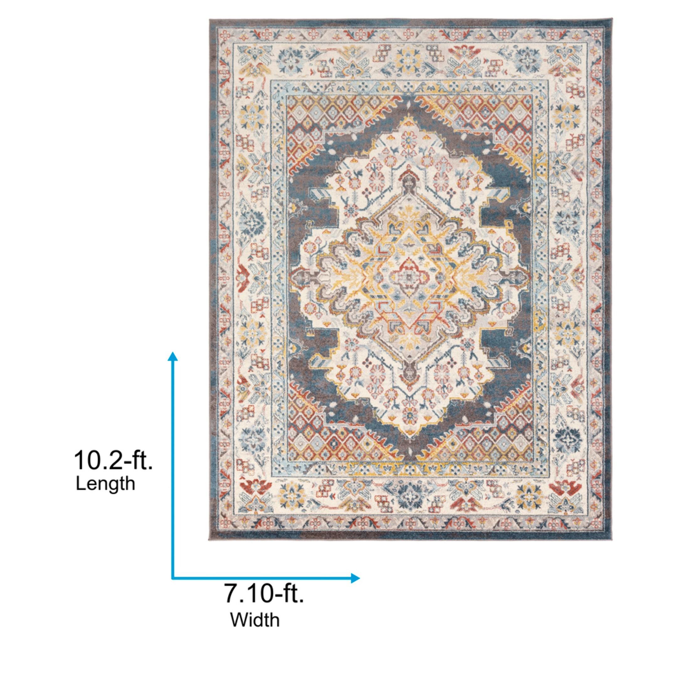 Livabliss 7'10"x10'3" Kashan Traditional Rugs Beige