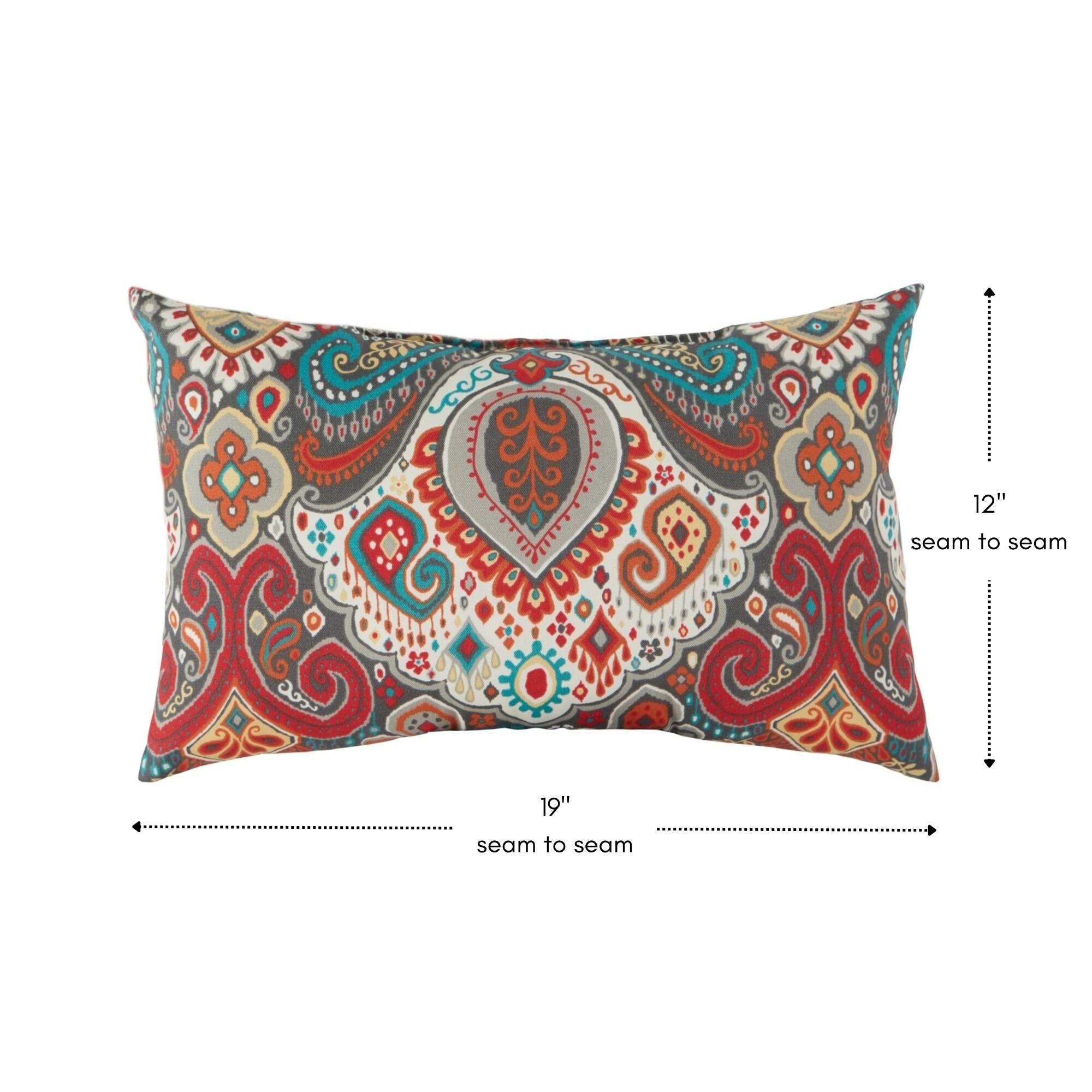 Indoor/Outdoor Reversible Throw Pillow