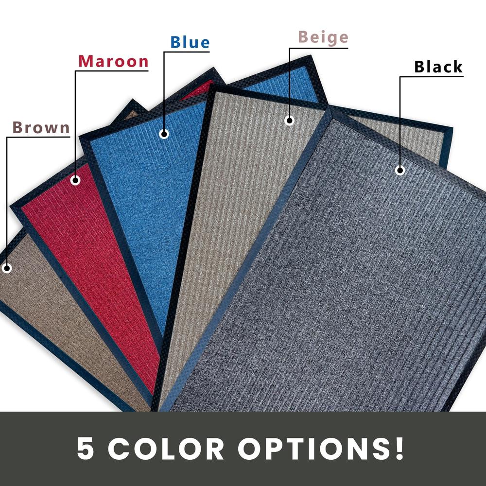Envelor Front Door Mat Indoor Outdoor Entrance Doormat Non Slip Durable Floor Mat for Entry Mat Kitchen Rugs Home Decor Rugs Heavy Duty Mat Welcome Mat, 48 x 72 Inches, Maroon