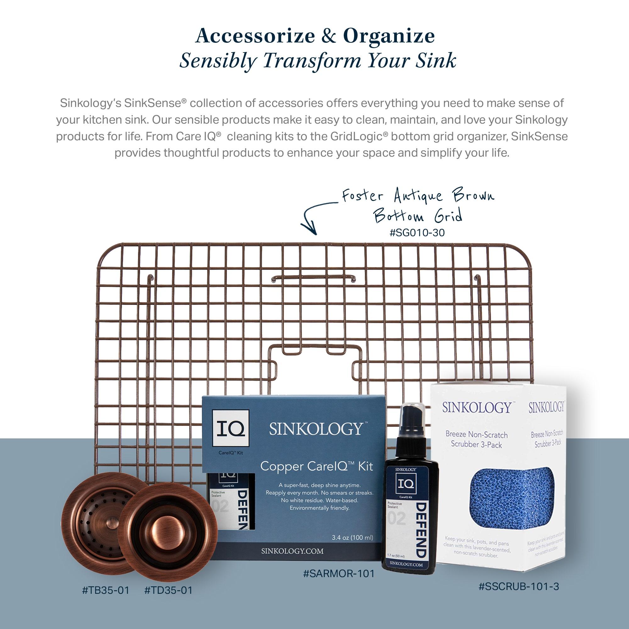 Lange Copper 30" Single Bowl Farmhouse Apron Front Undermount Kitchen Sink