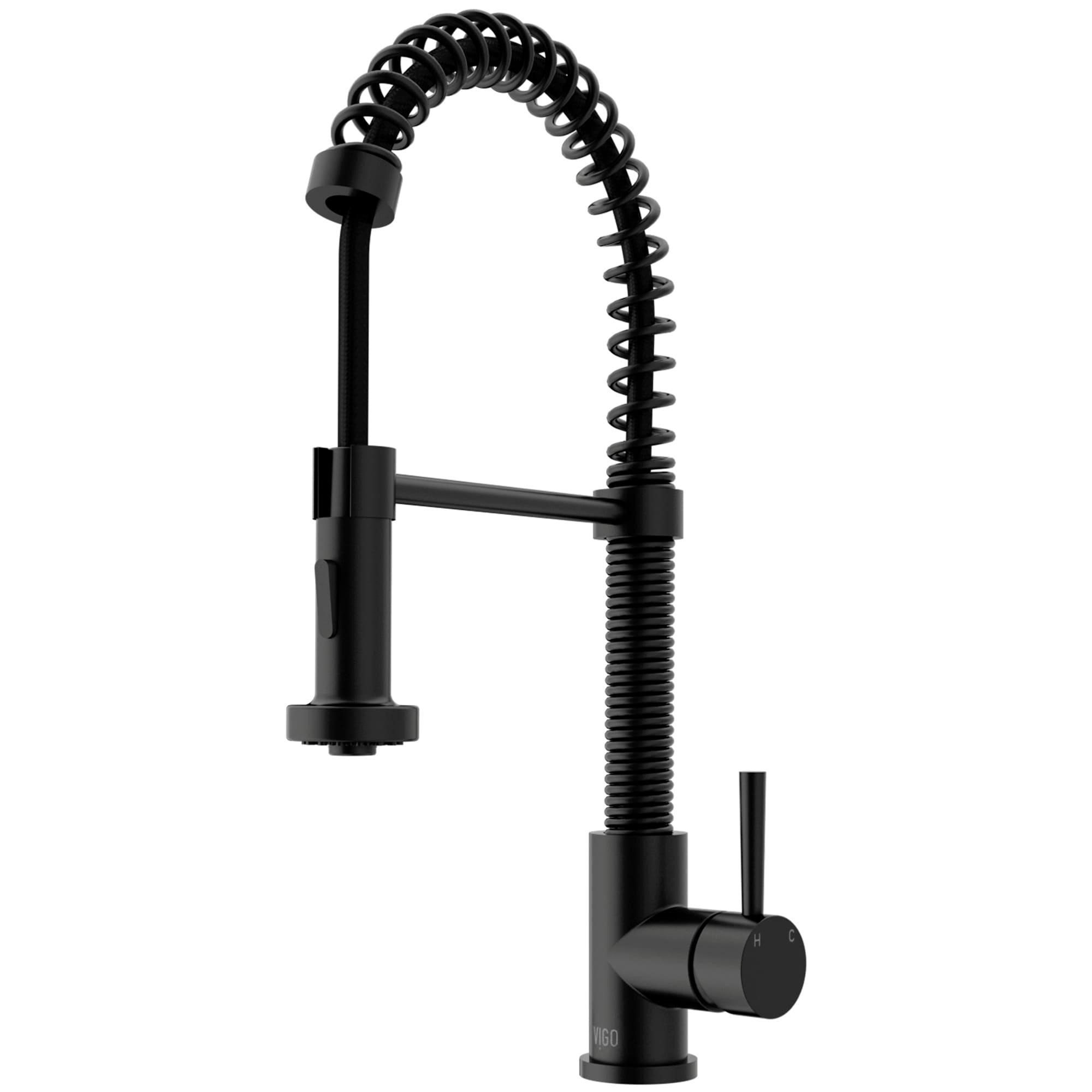 Edison 19" H 1-handle Pull-Down 2-Function Sprayer Kitchen Faucet