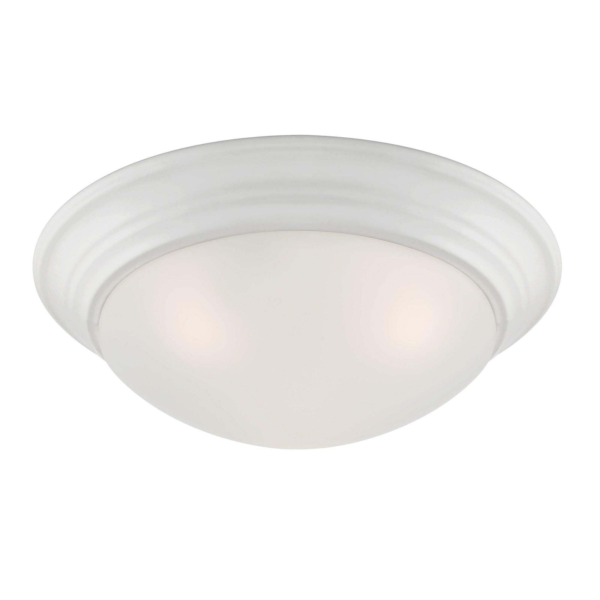 Designers Fountain Tap 2 Light Matte White Flush Mount Ceiling Light, 1360M-MW