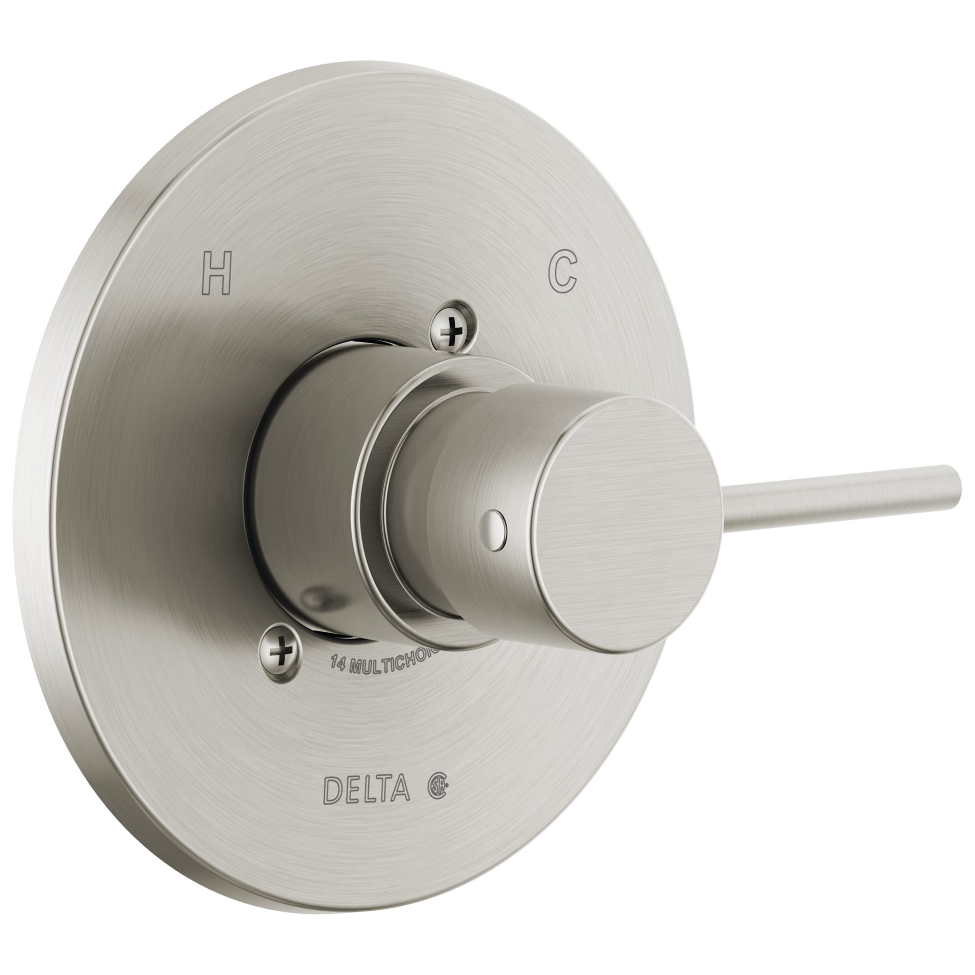 Delta T14059-Pp Modern Pressure Balanced Valve Trim Only - Brilliance Stainless